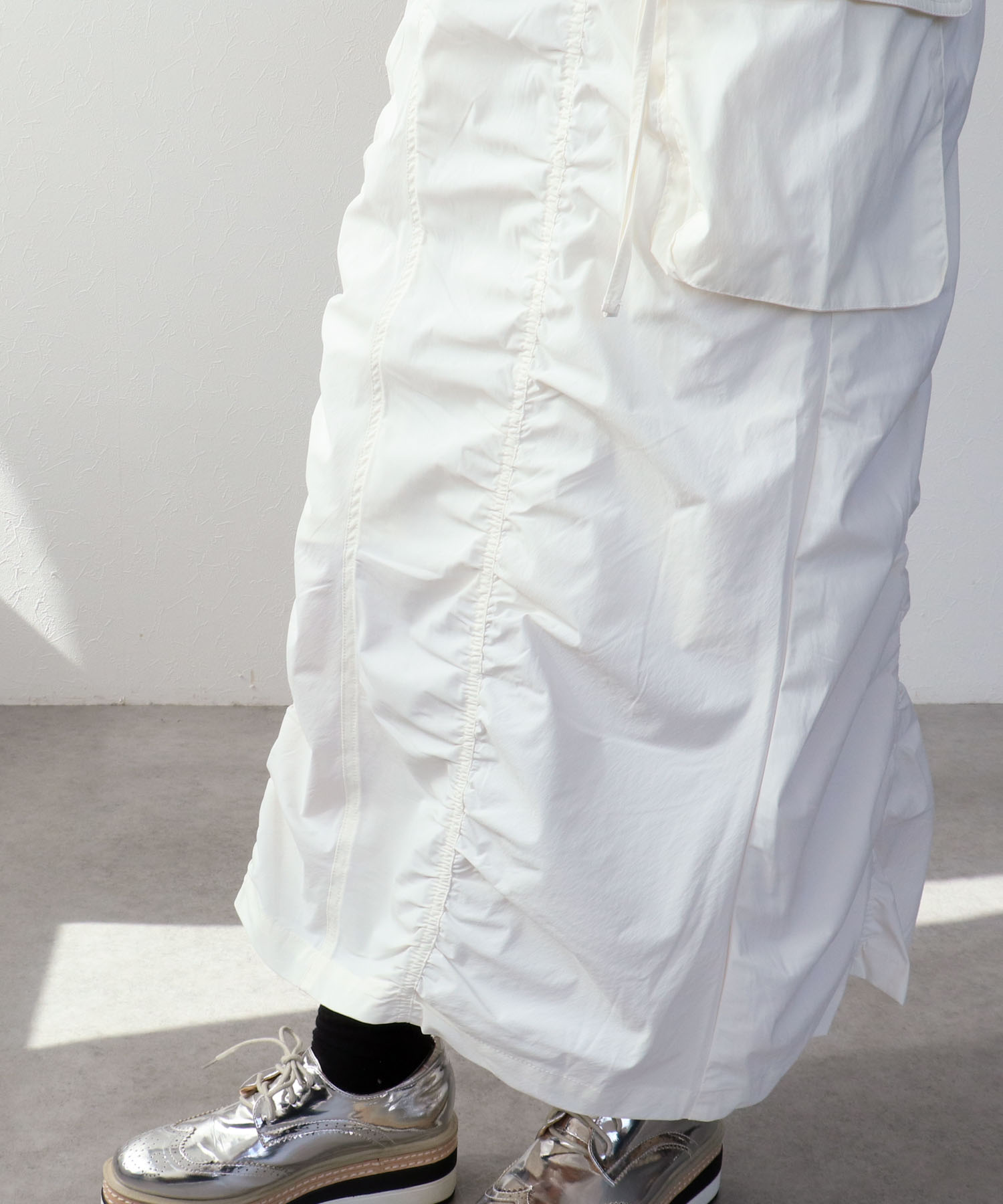 シャーリングミリタリースカート