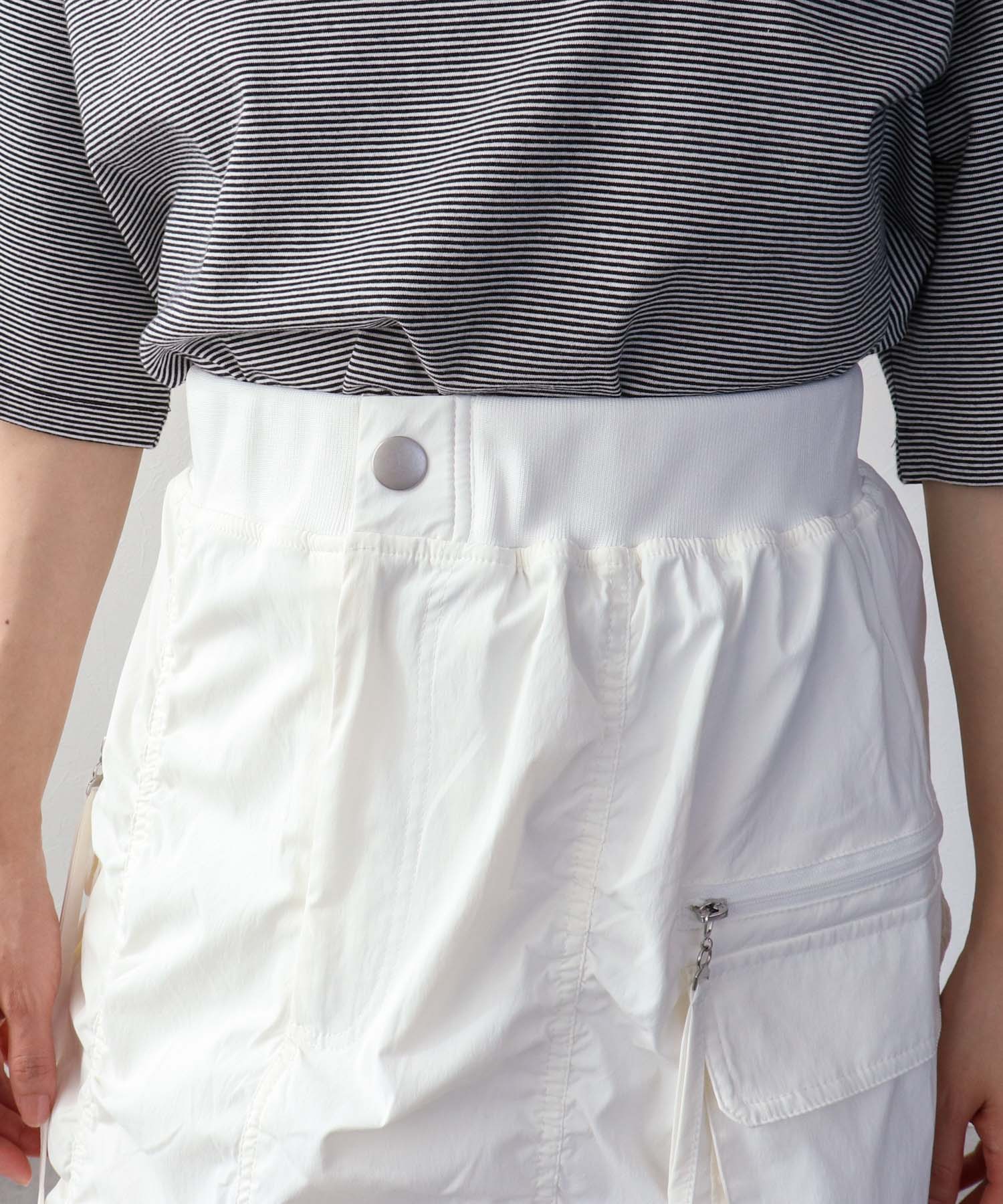 シャーリングミリタリースカート