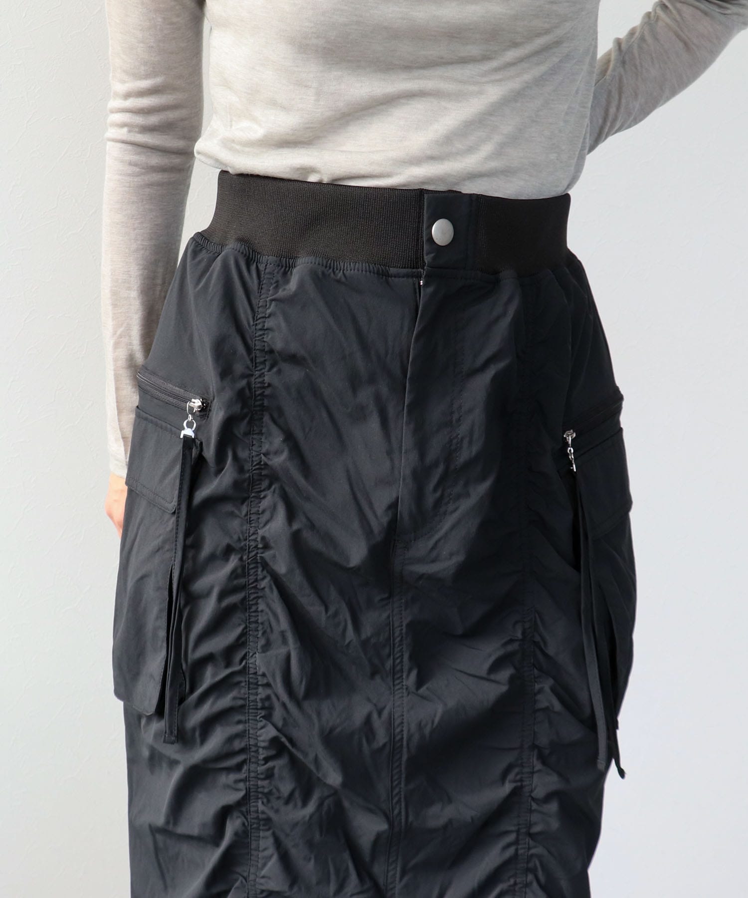 シャーリングミリタリースカート