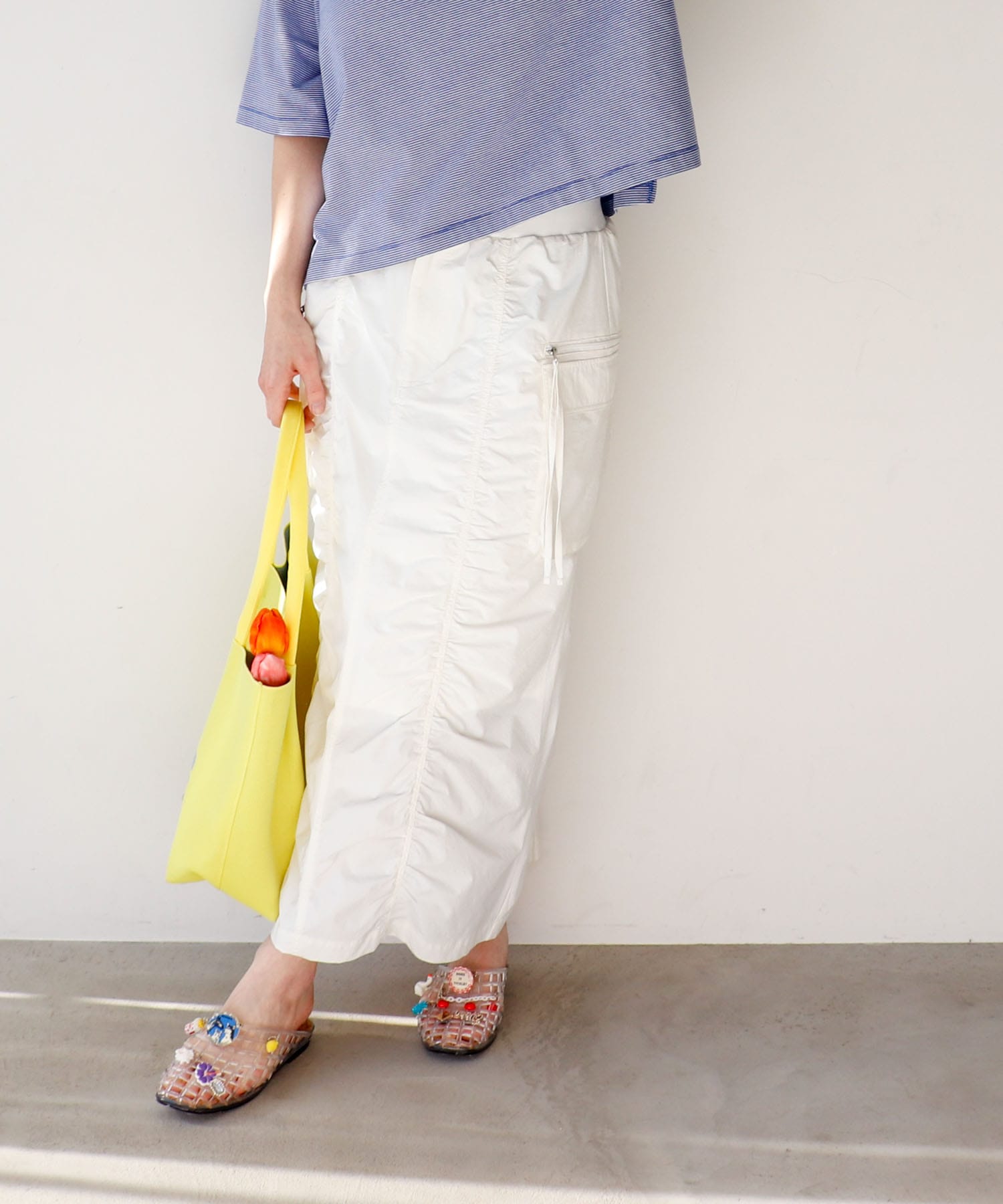 シャーリングミリタリースカート