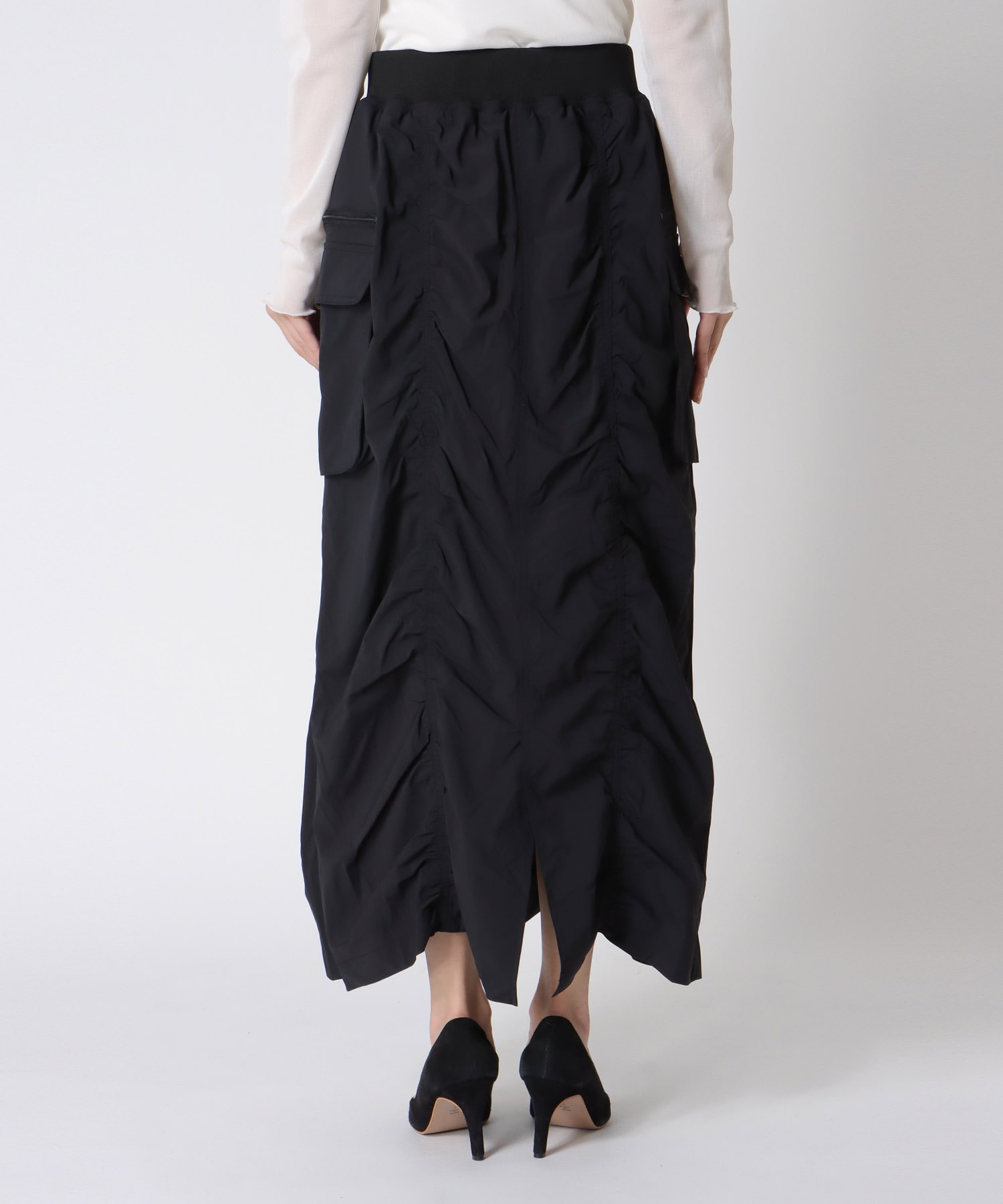 シャーリングミリタリースカート