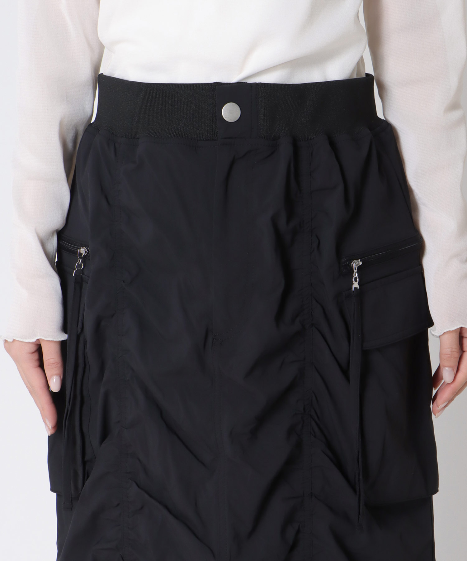 シャーリングミリタリースカート