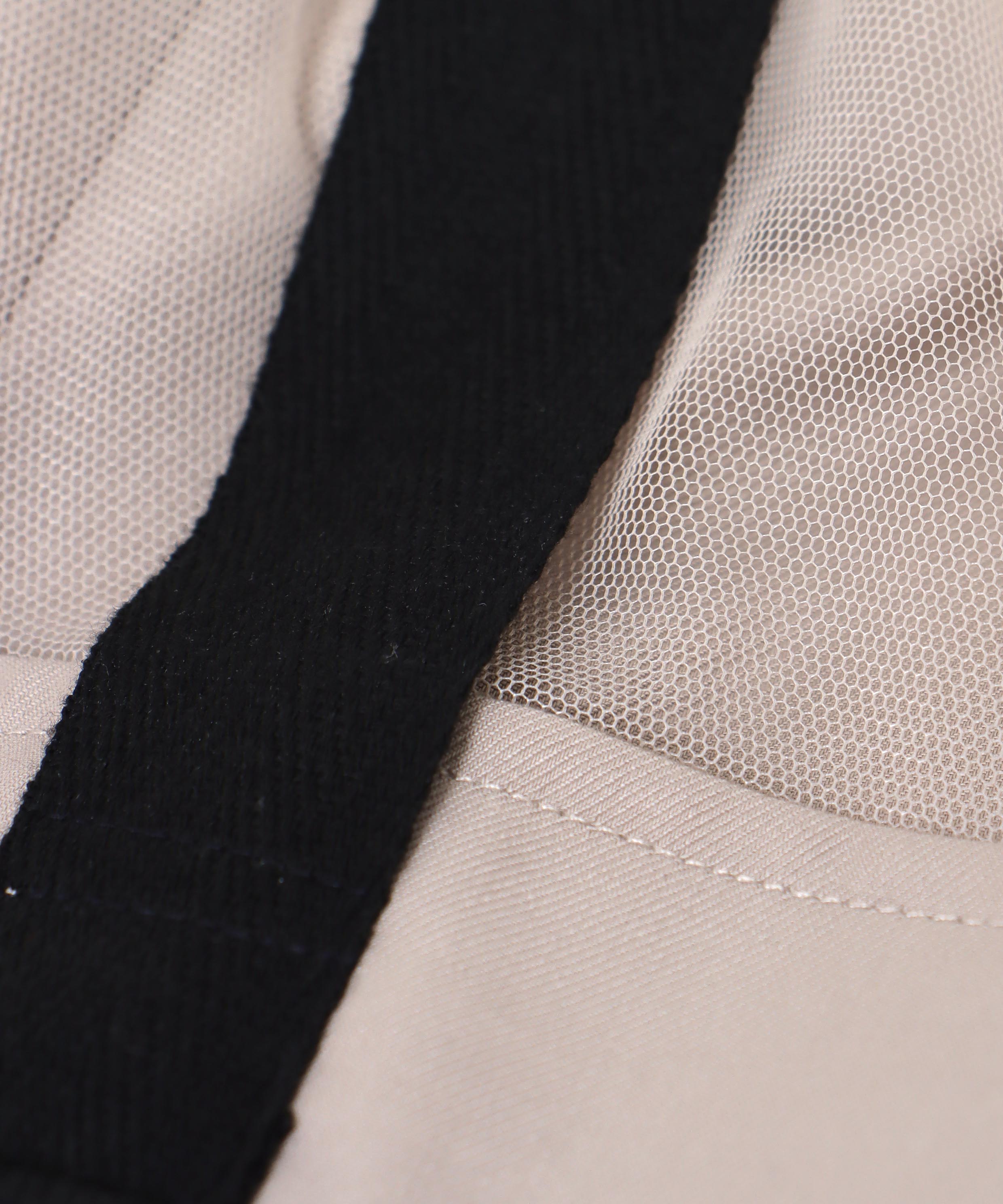 チュールドッキングフロントZIPパンツ