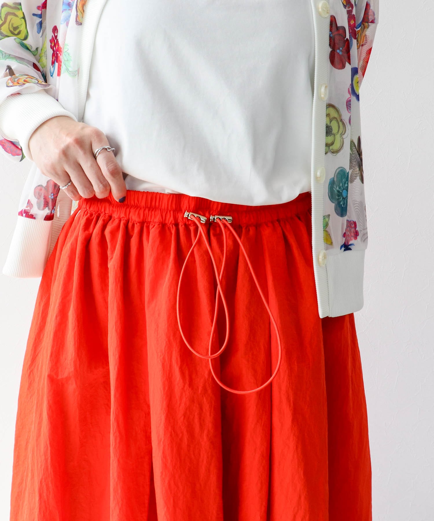 カラーフレアースカート