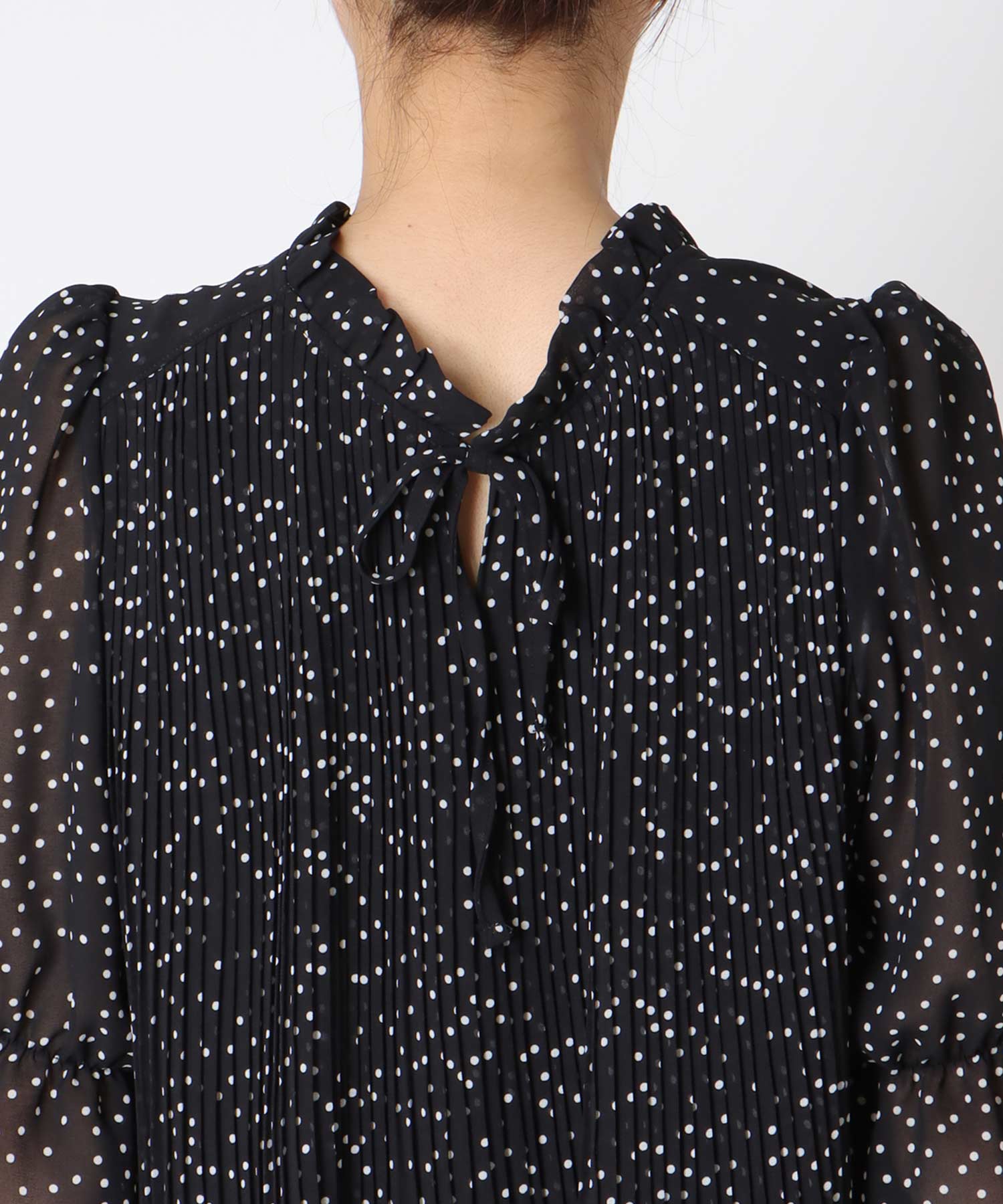 2WAYハーフスリーブブラウス