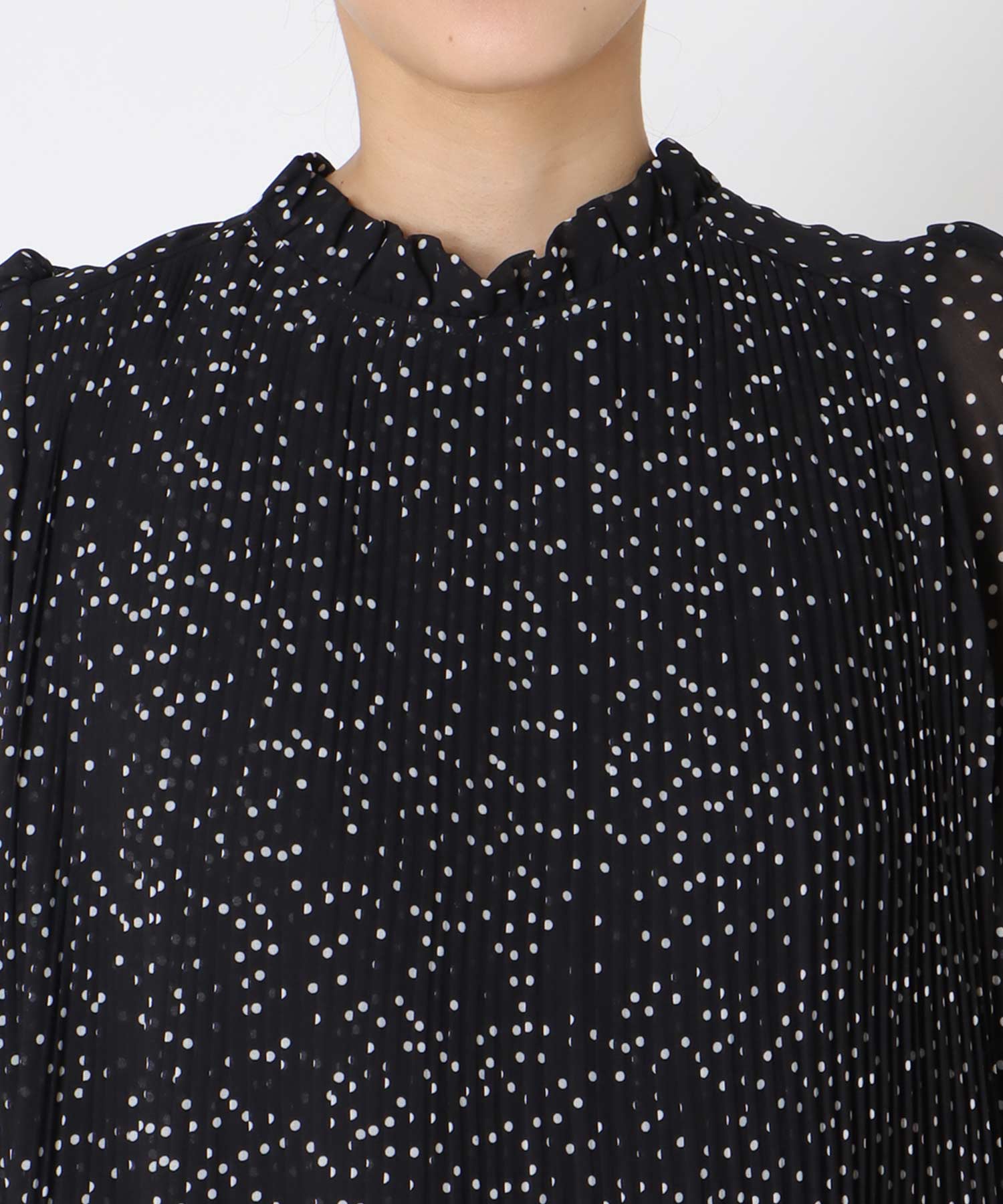 2WAYハーフスリーブブラウス