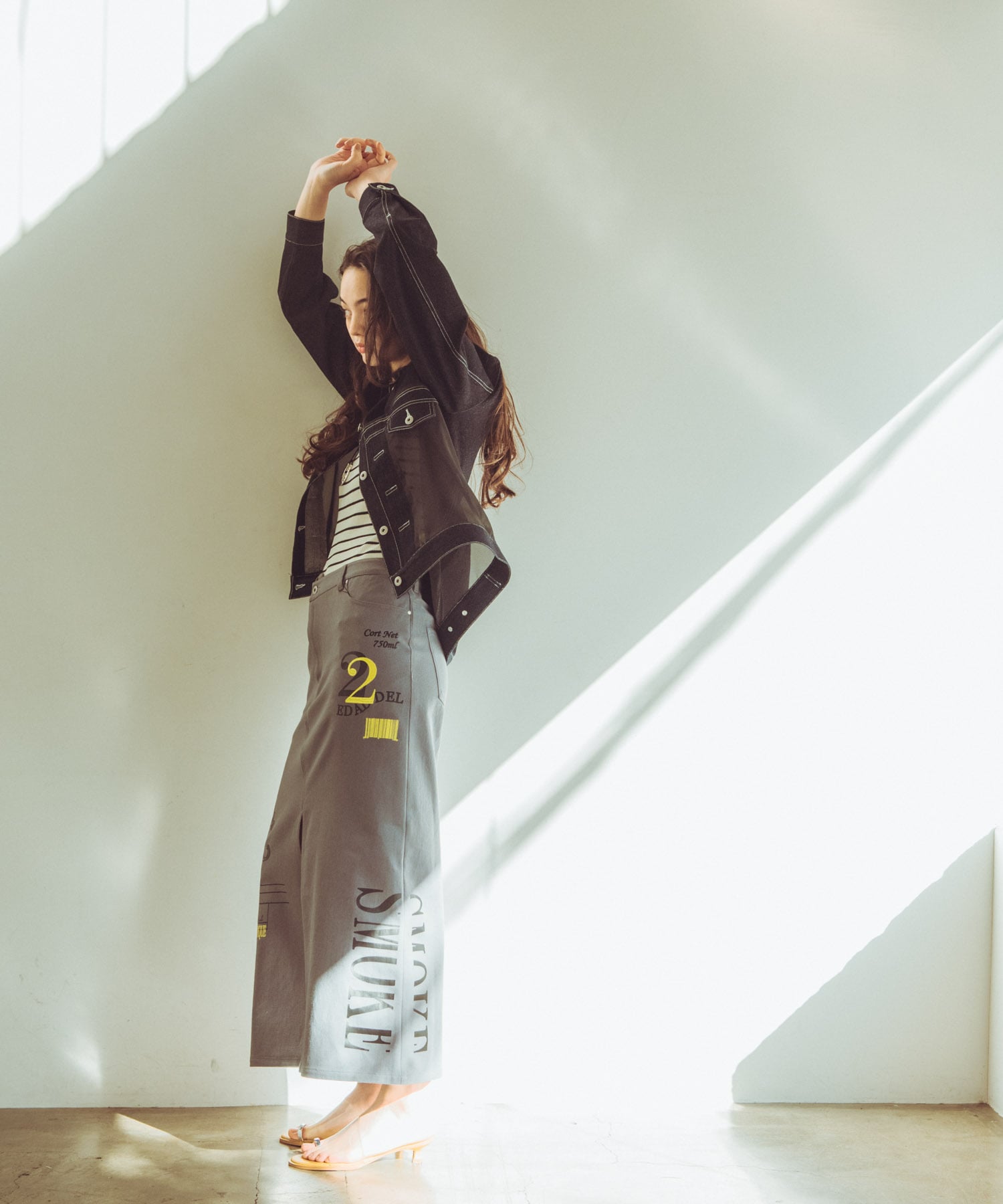 シアードッキングデニムブルゾン