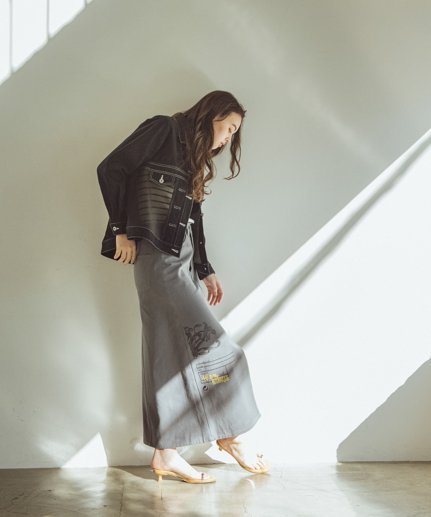 シアードッキングデニムブルゾン