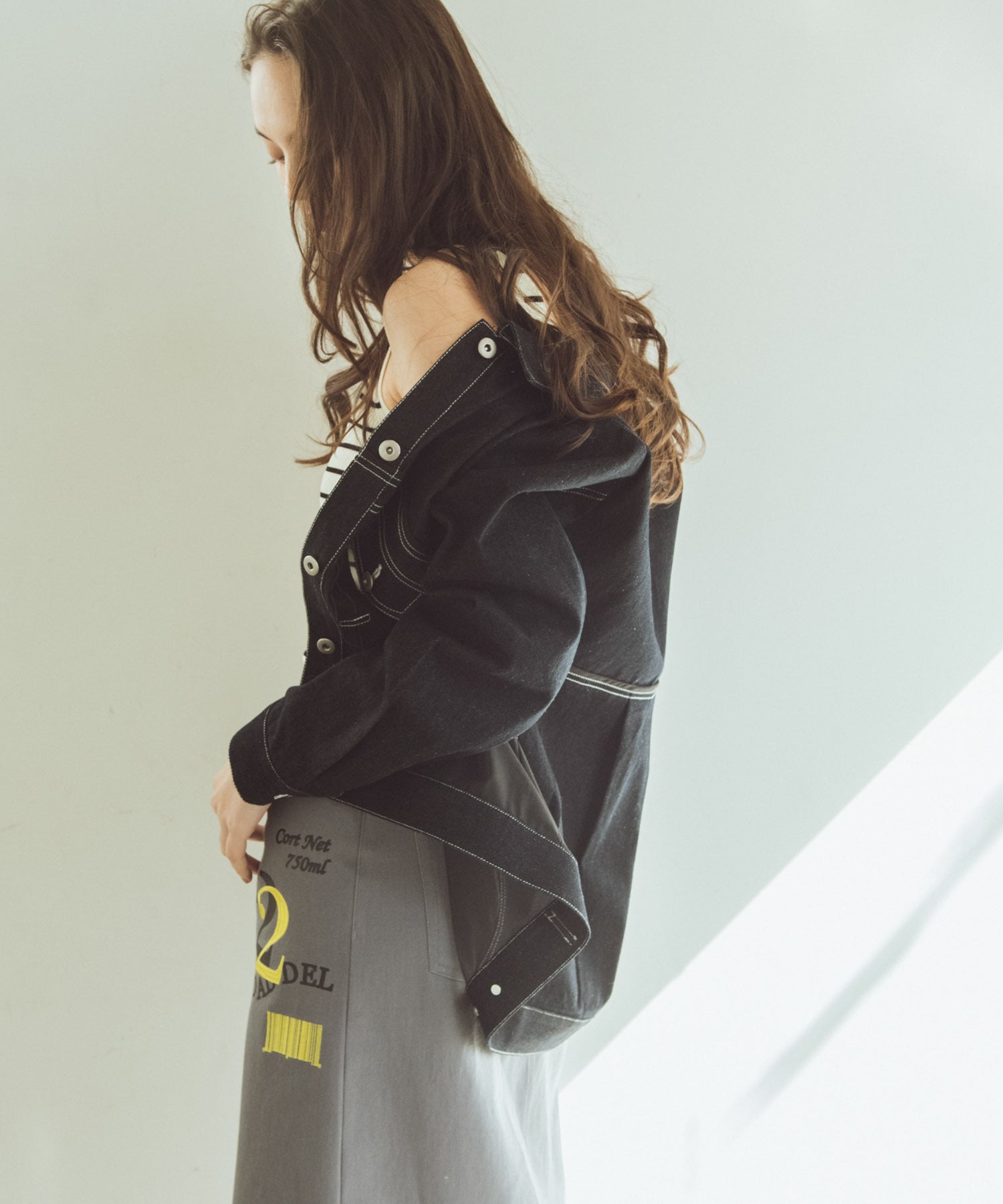 シアードッキングデニムブルゾン