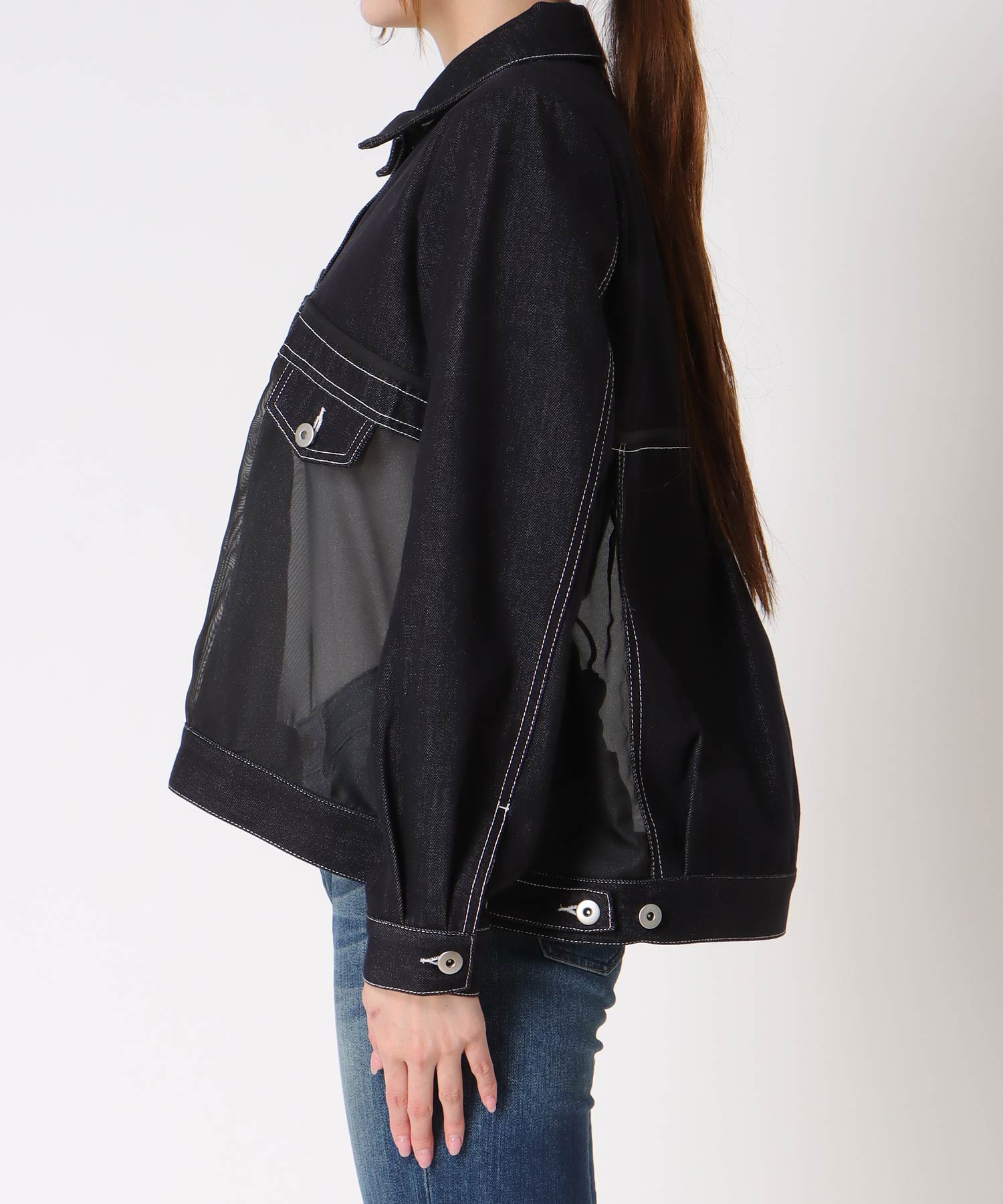 シアードッキングデニムブルゾン