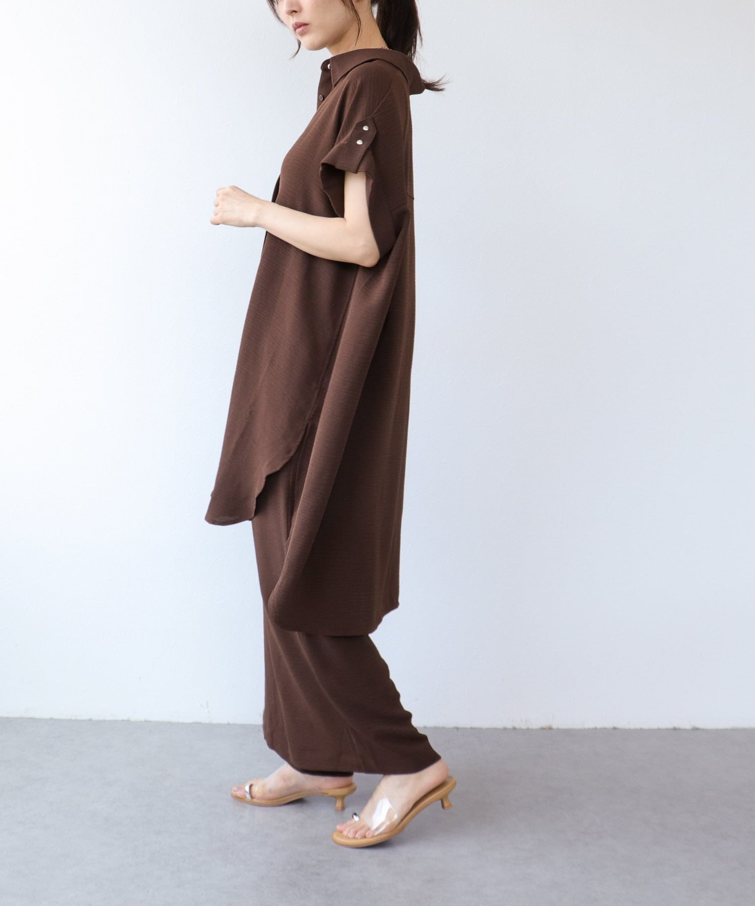 麻ライクリラックスパンツ