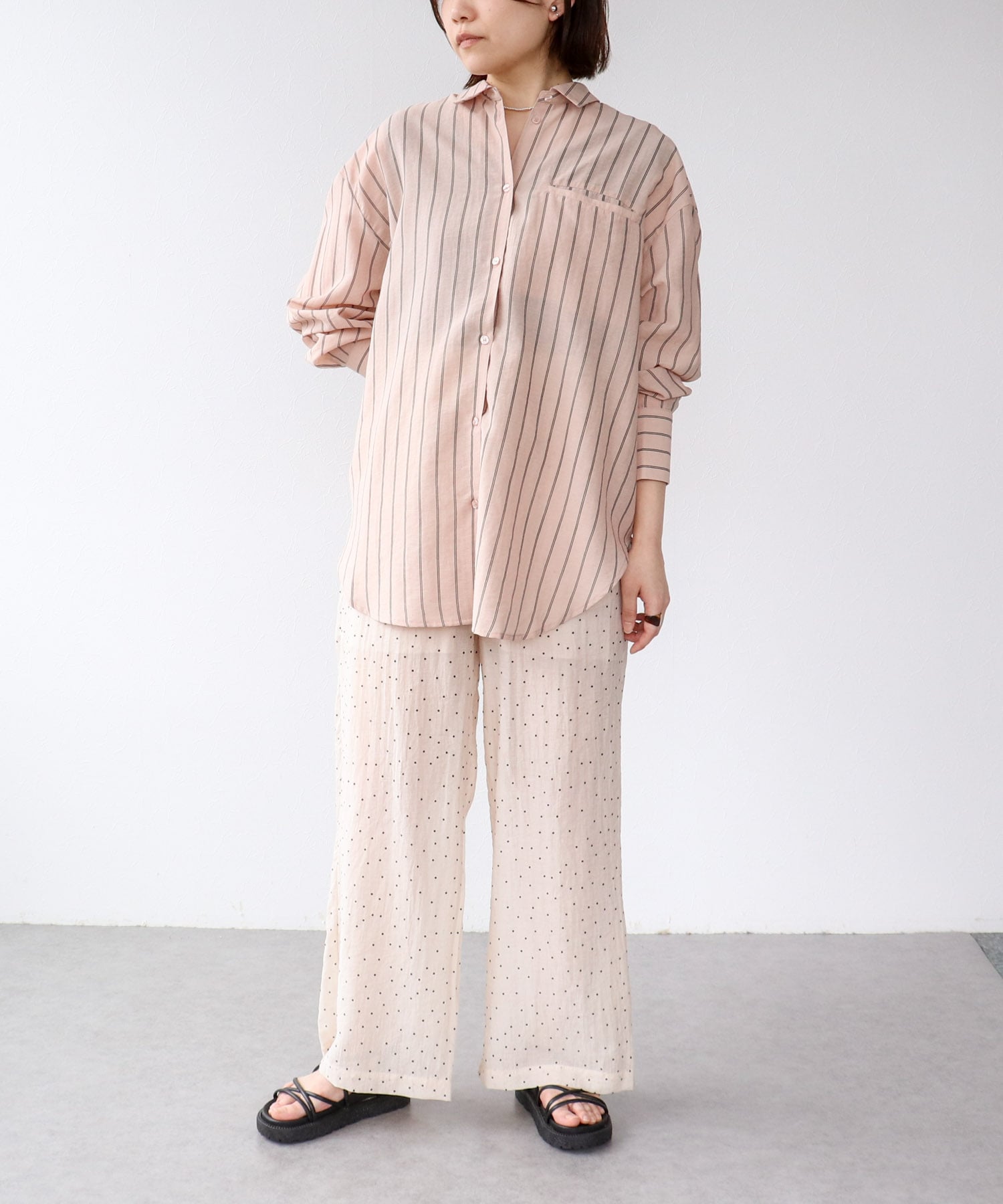 ＜一部店舗・WEB限定＞シアーストライプシャツ
