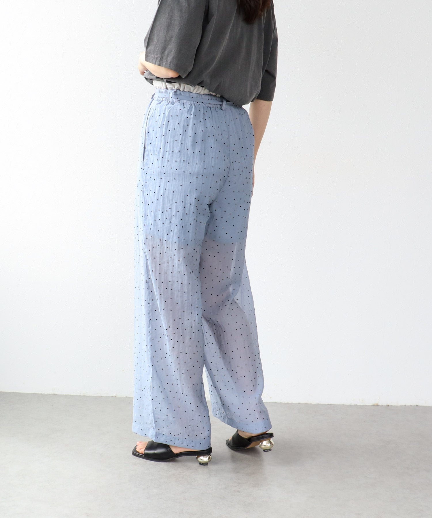 ウエストフリルドットパンツ
