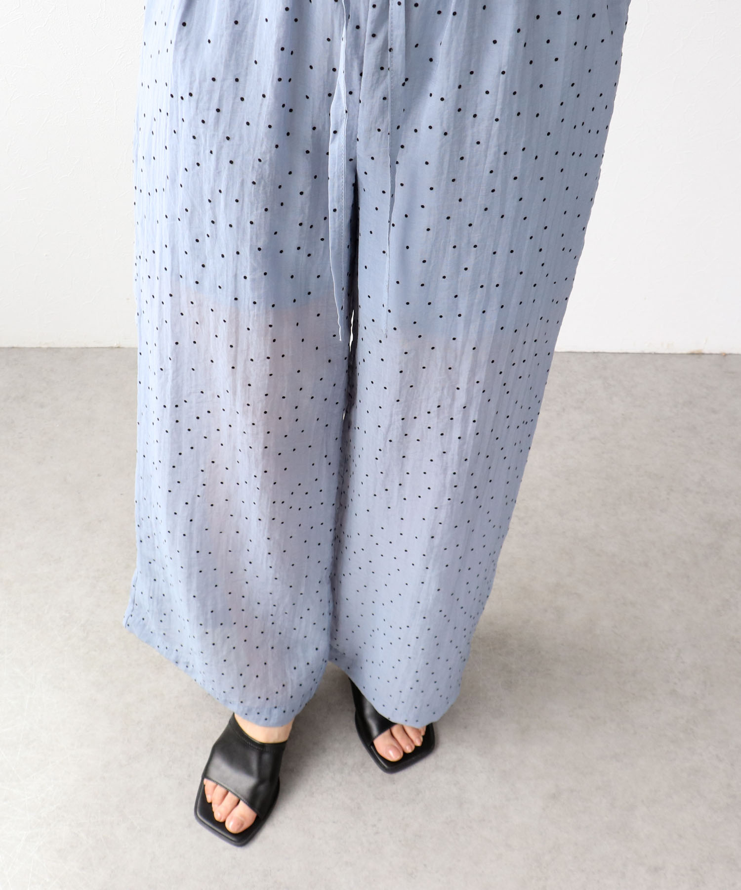 ウエストフリルドットパンツ