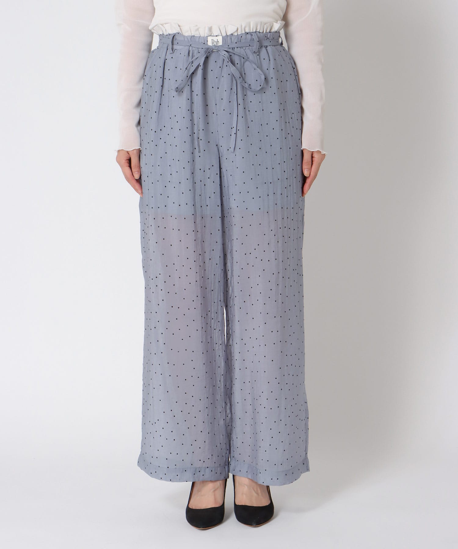 ウエストフリルドットパンツ