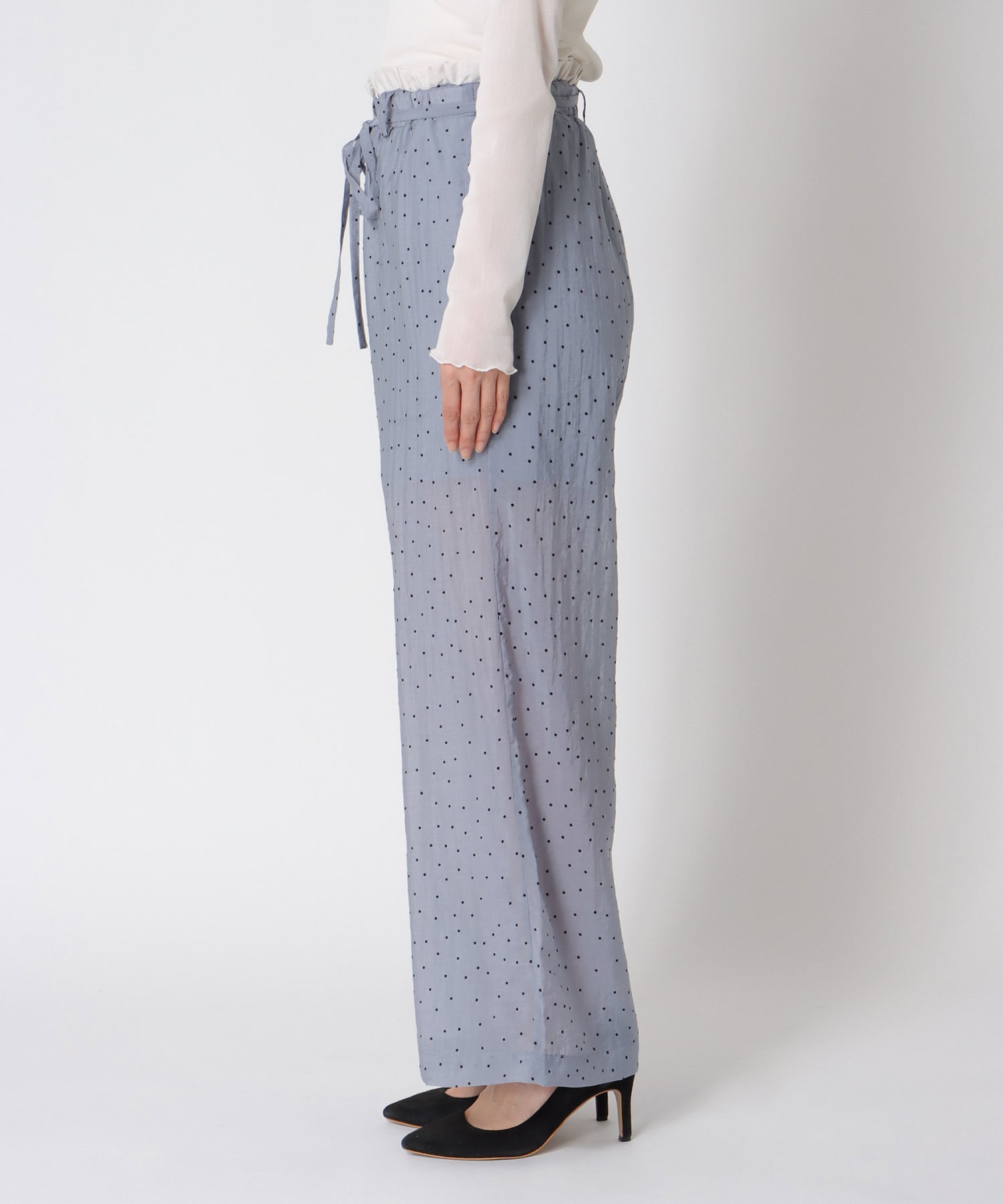 ウエストフリルドットパンツ