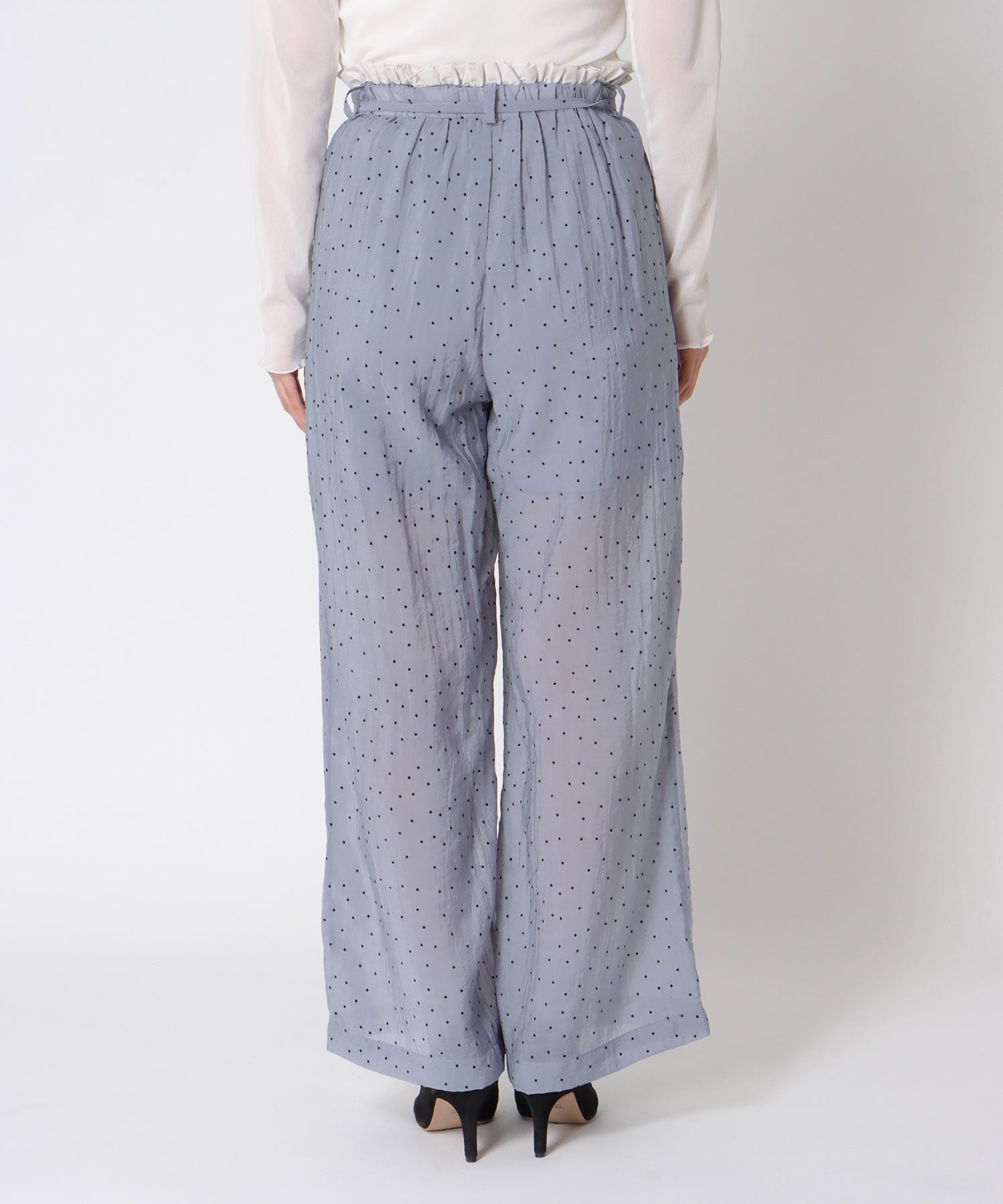 ウエストフリルドットパンツ
