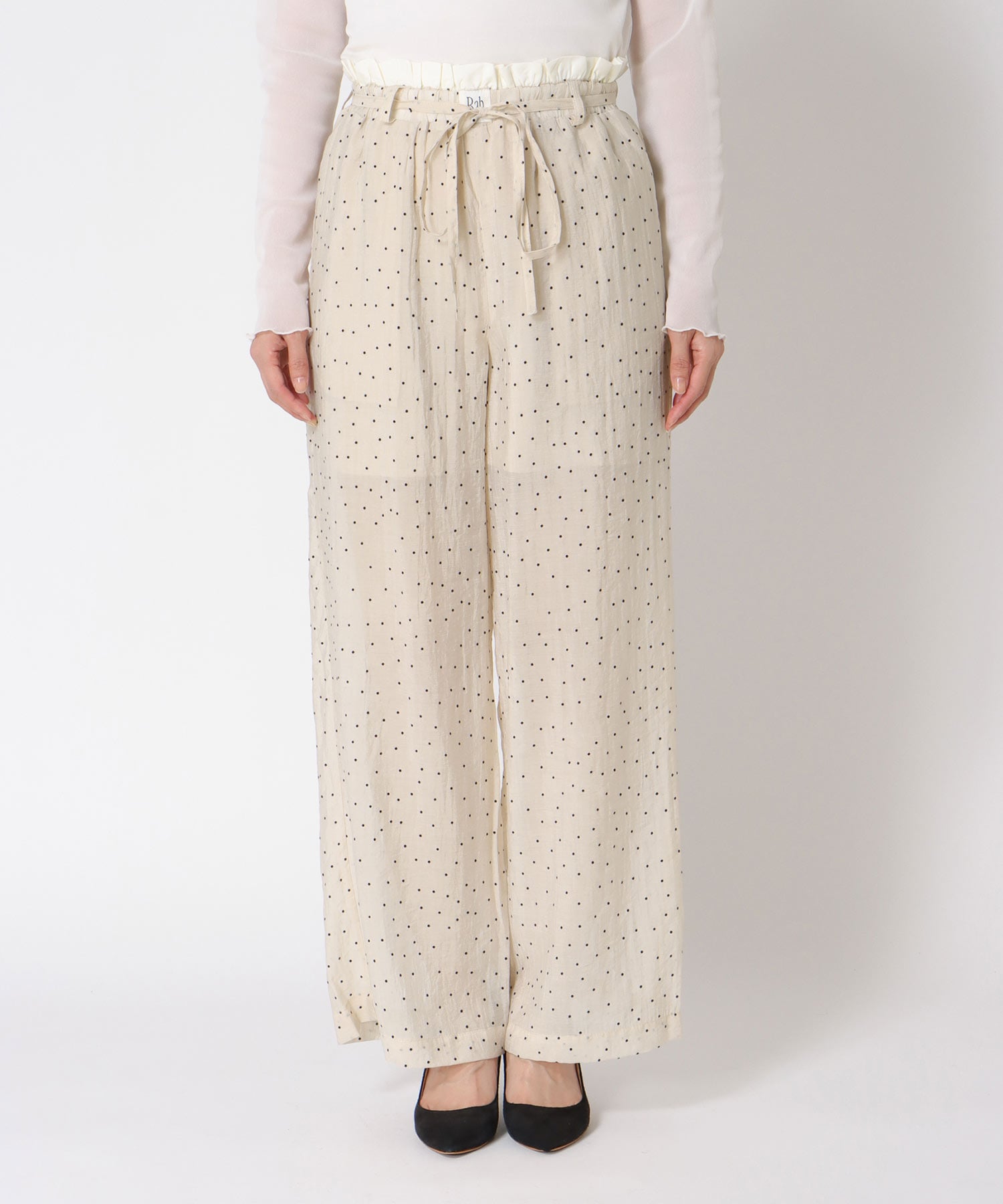 ウエストフリルドットパンツ