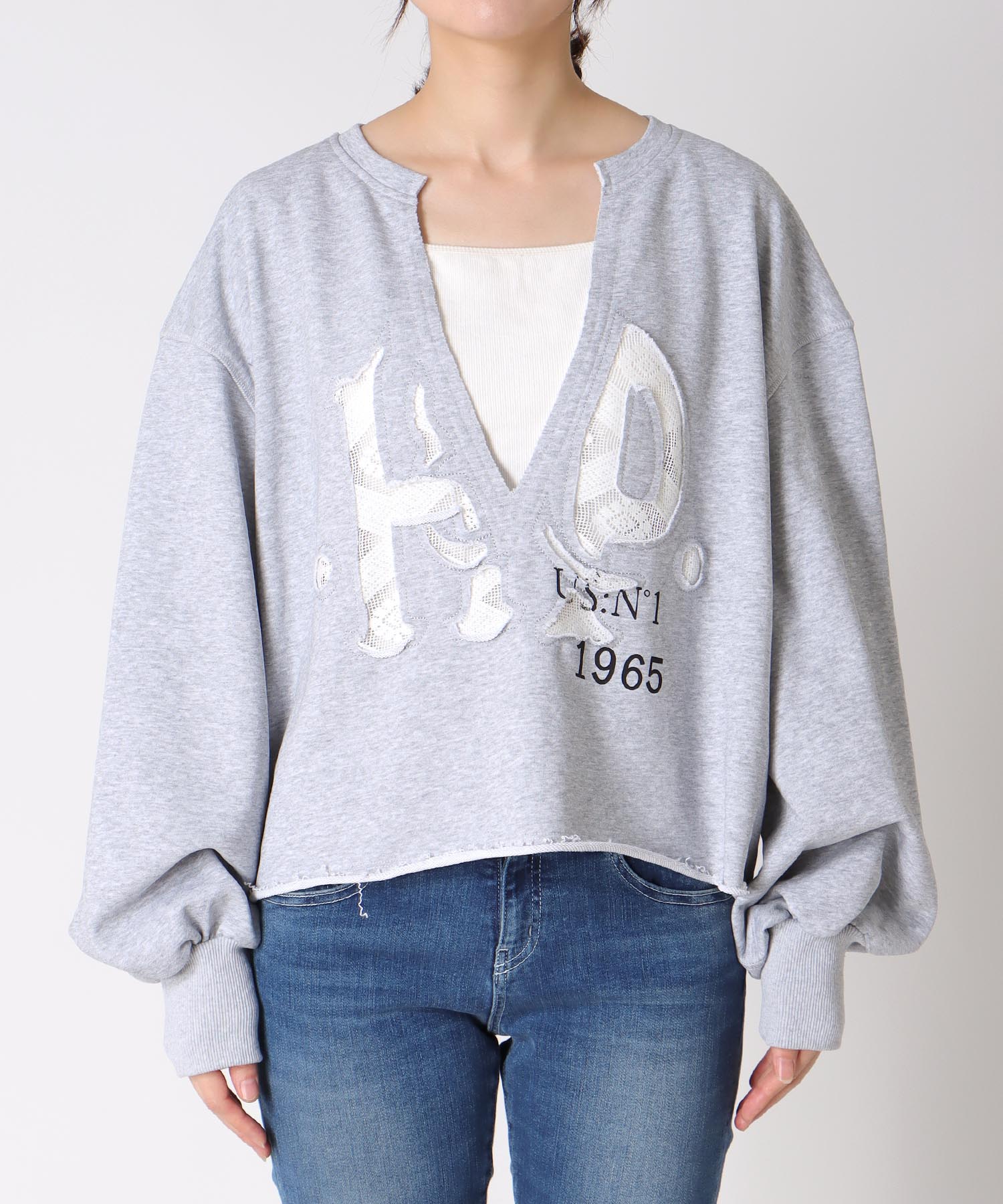 【2/26(木)12時予約開始】ロゴレーススウェットプルオーバー