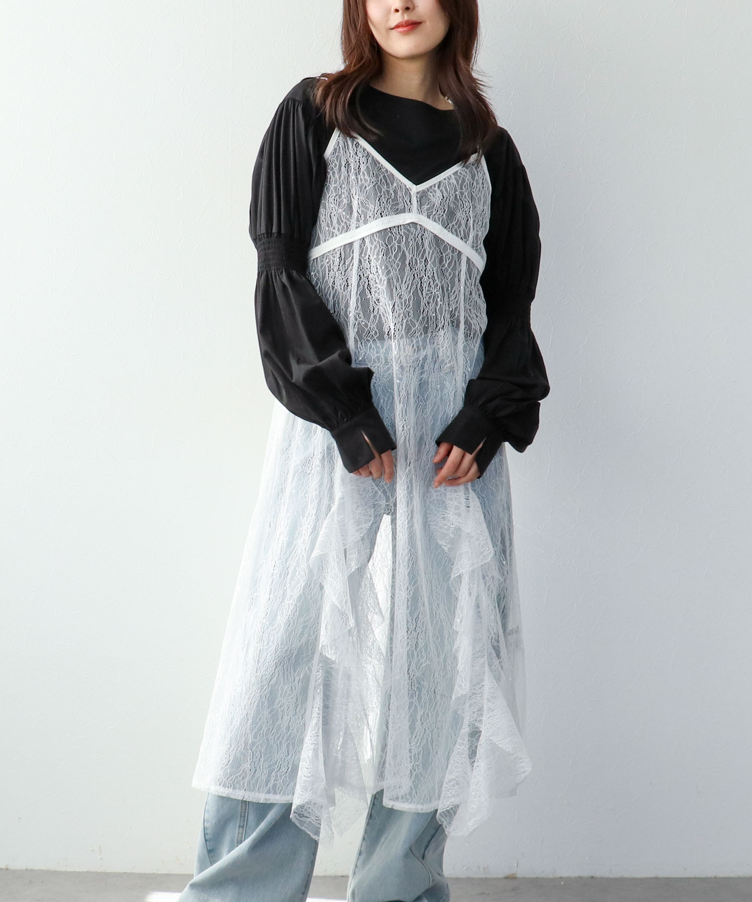 【2/26(木)12時予約開始】2wayギャザースリーブTシャツ