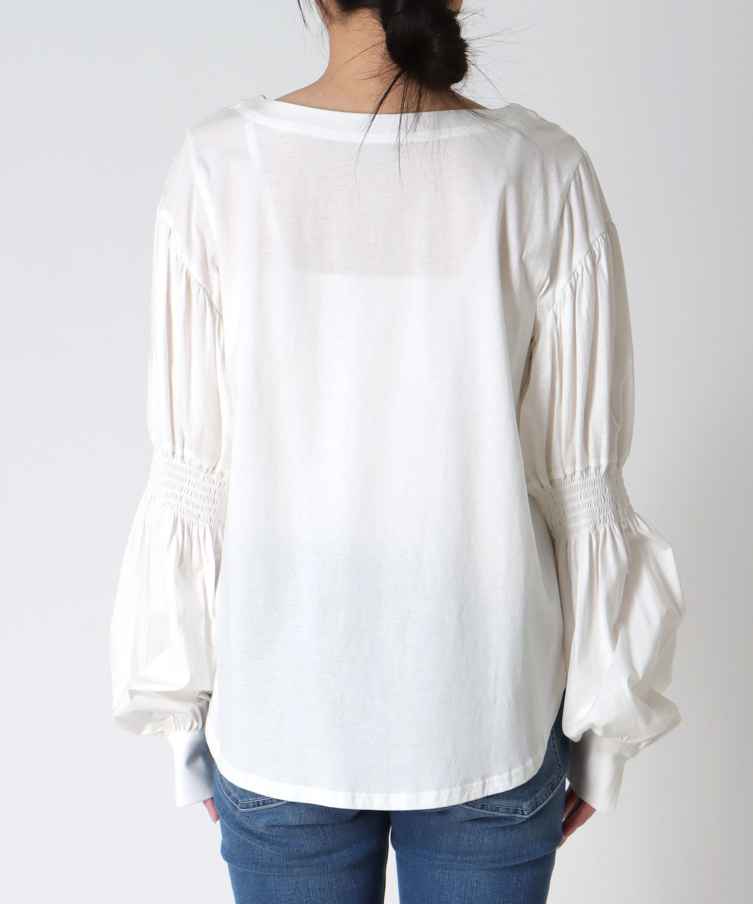 【2/26(木)12時予約開始】2wayギャザースリーブTシャツ