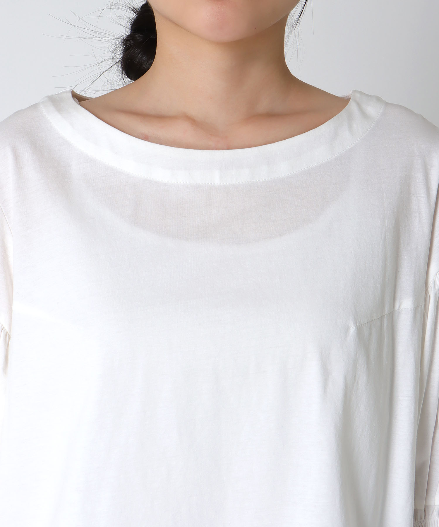 【2/26(木)12時予約開始】2wayギャザースリーブTシャツ