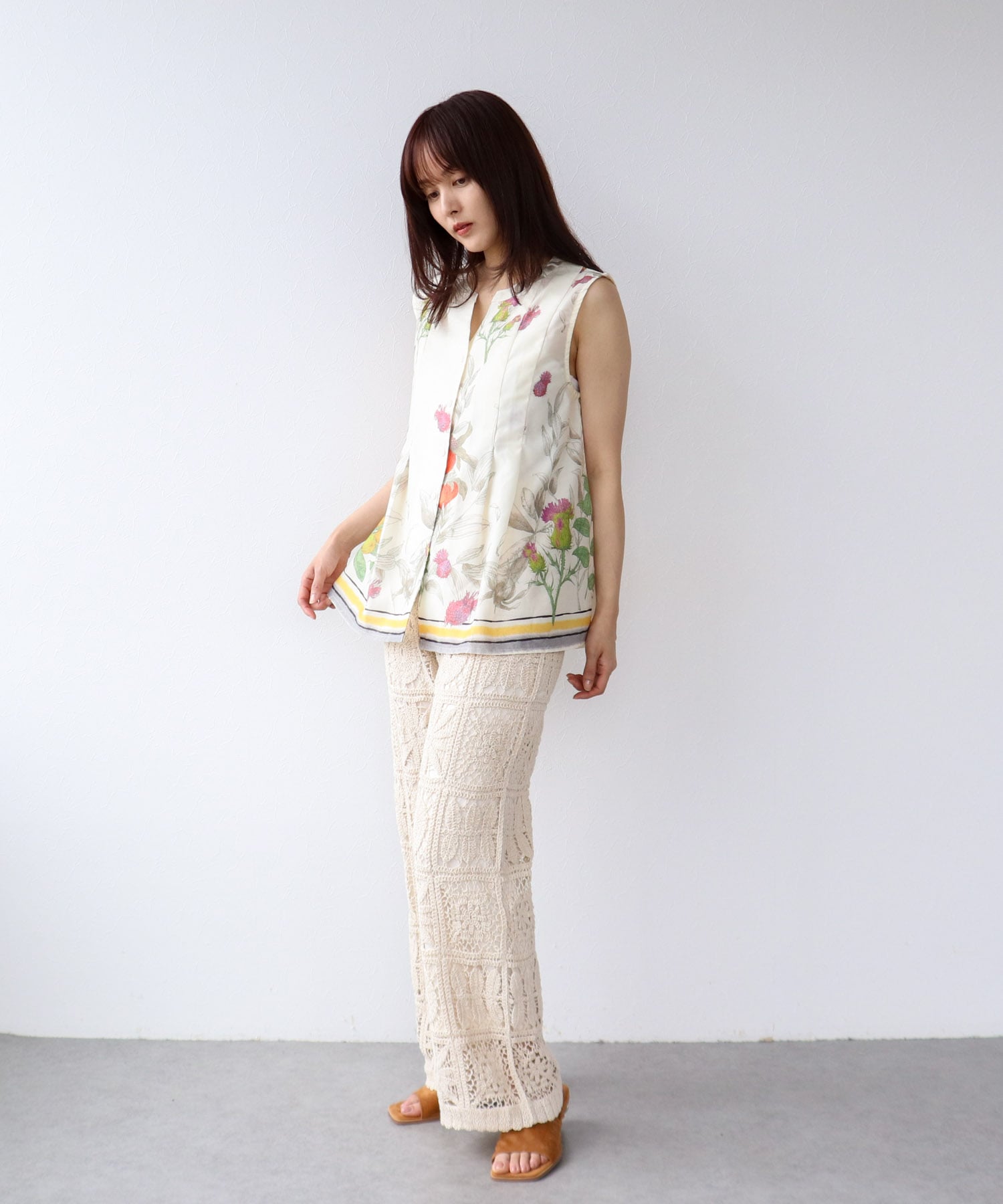 ≪4/16(木)予約開始≫ボタニカルプリントブラウス