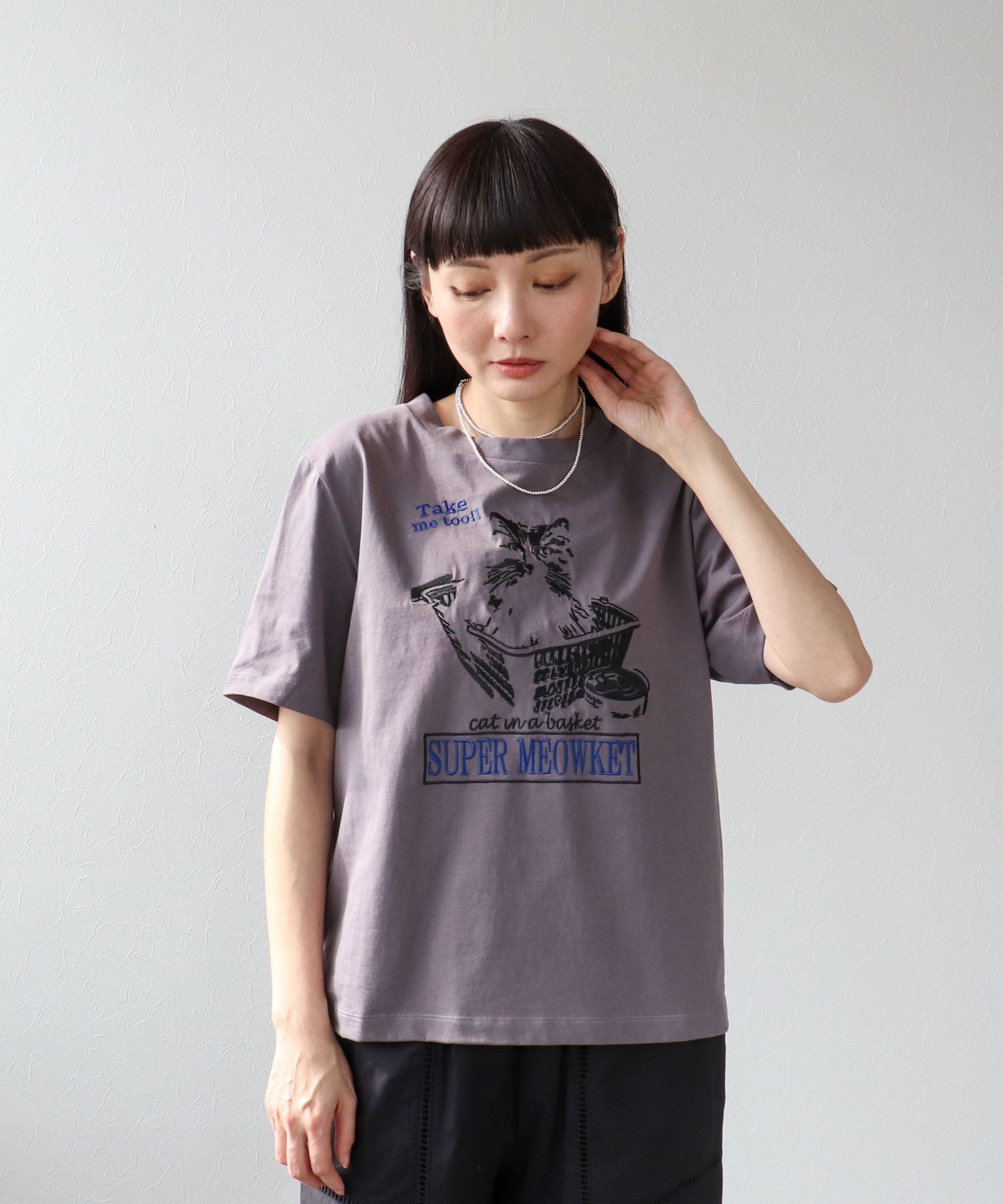 【2/26(木)12時予約開始】CAT刺繍Tシャツ