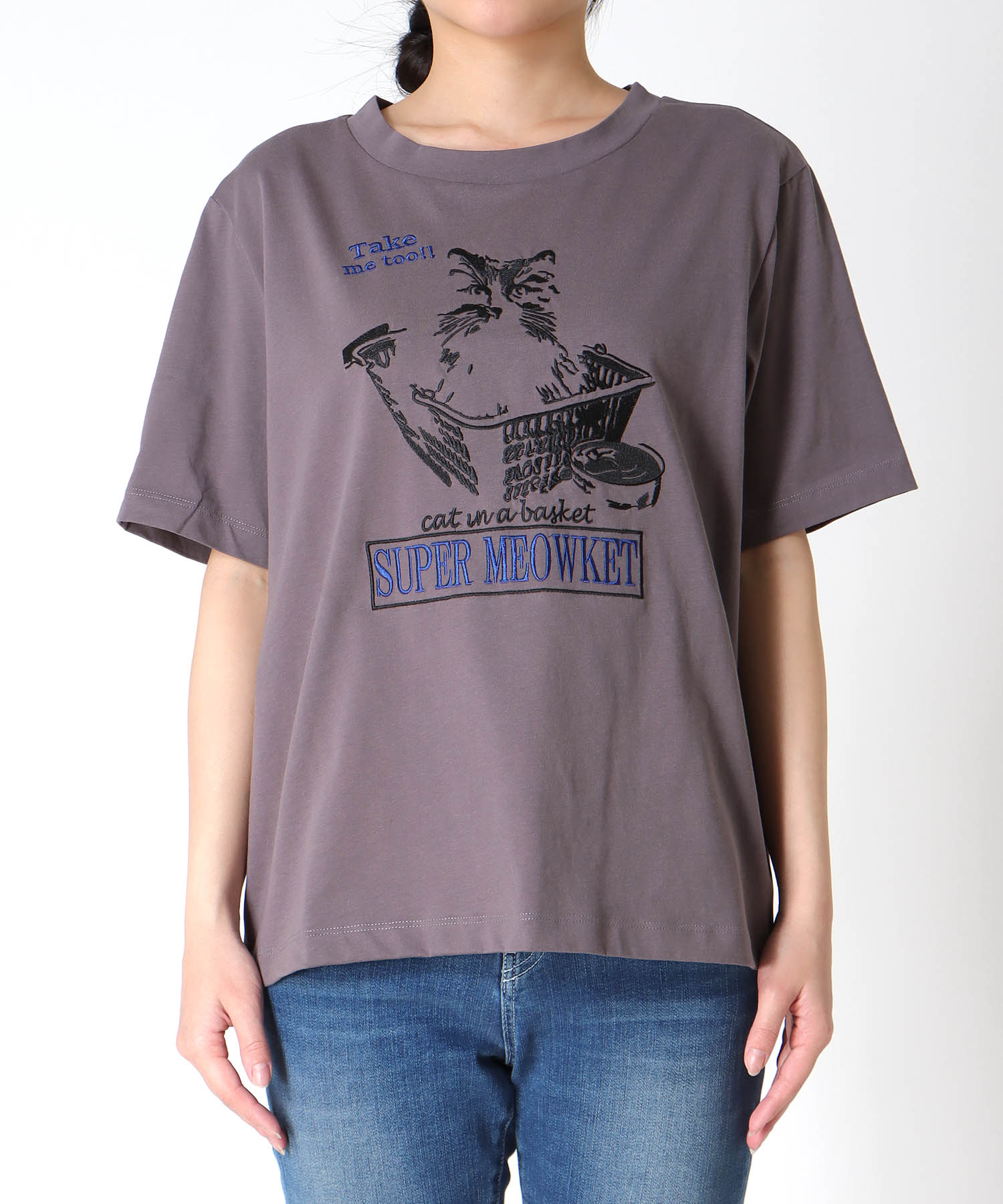 【2/26(木)12時予約開始】CAT刺繍Tシャツ