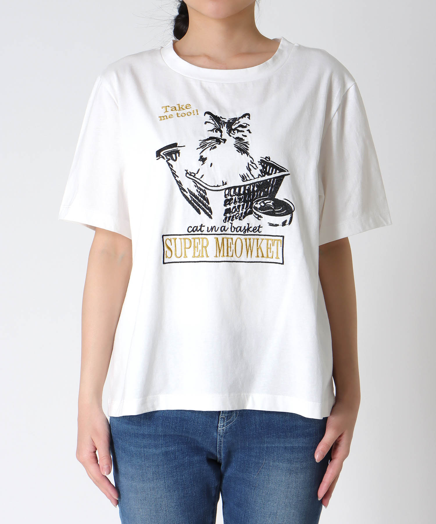 【2/26(木)12時予約開始】CAT刺繍Tシャツ