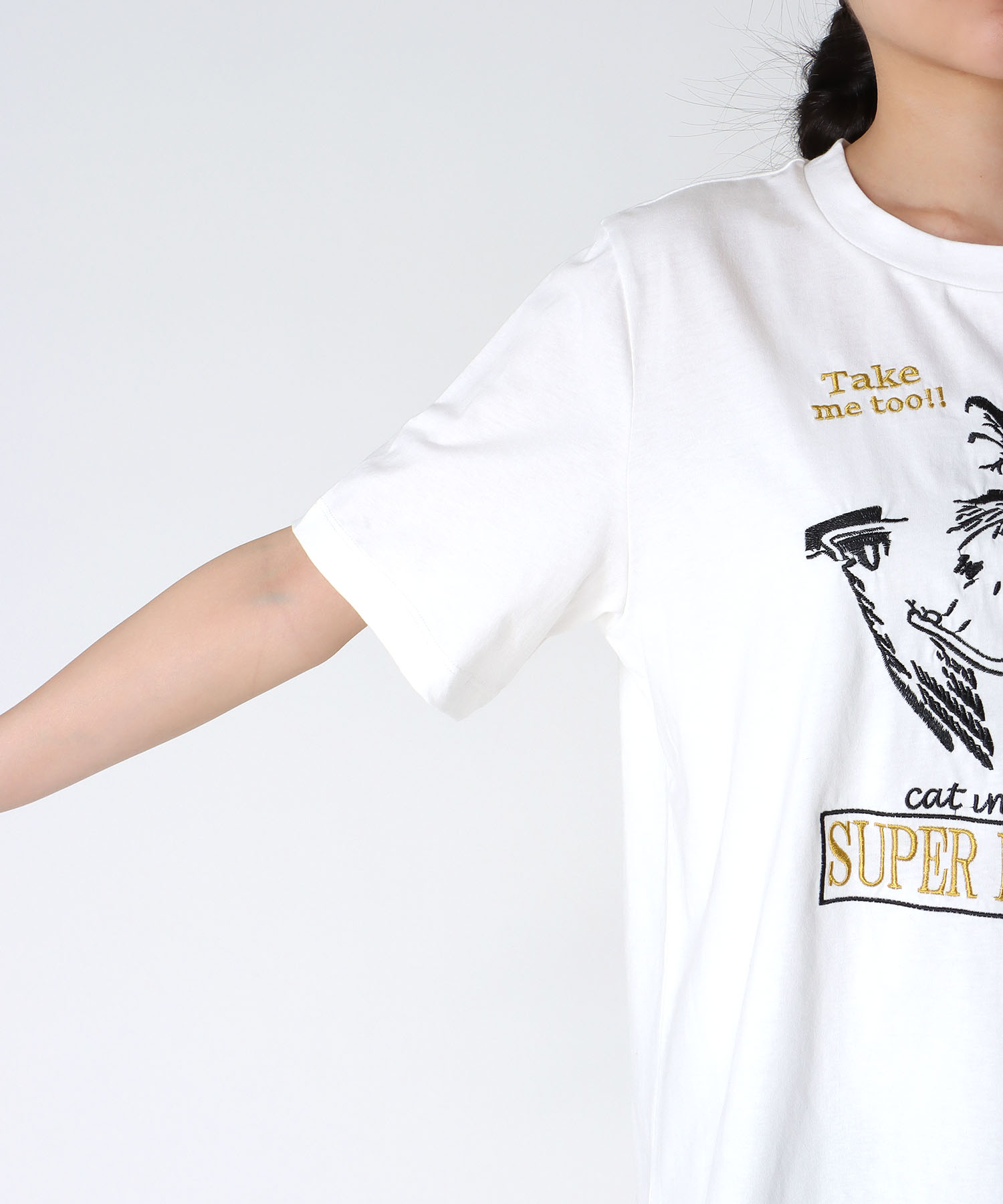 【2/26(木)12時予約開始】CAT刺繍Tシャツ