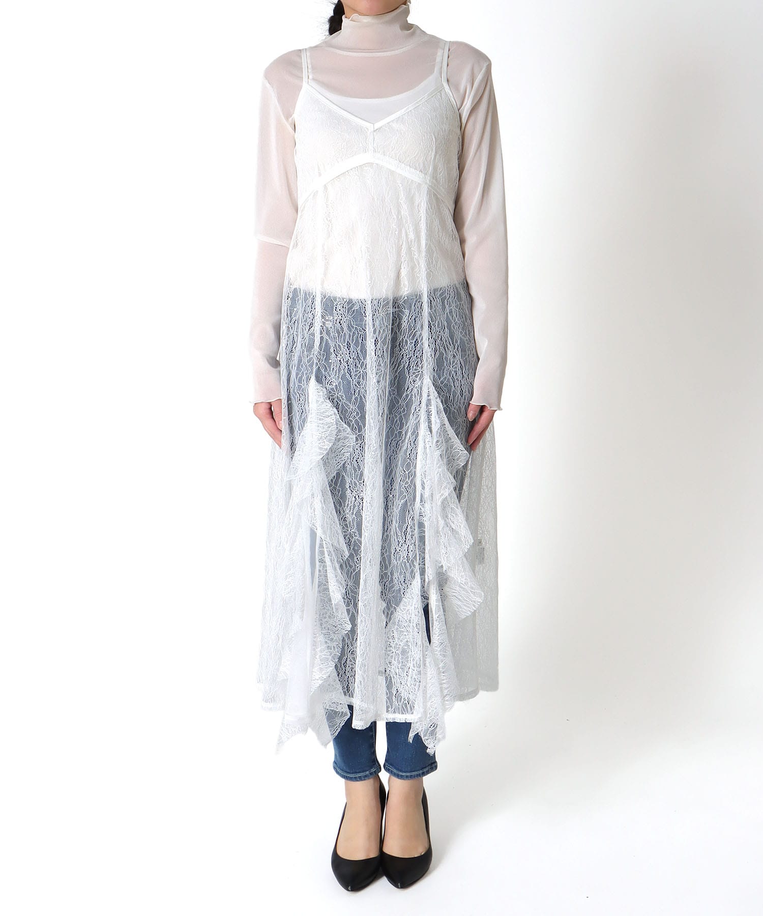 レースキャミワンピース