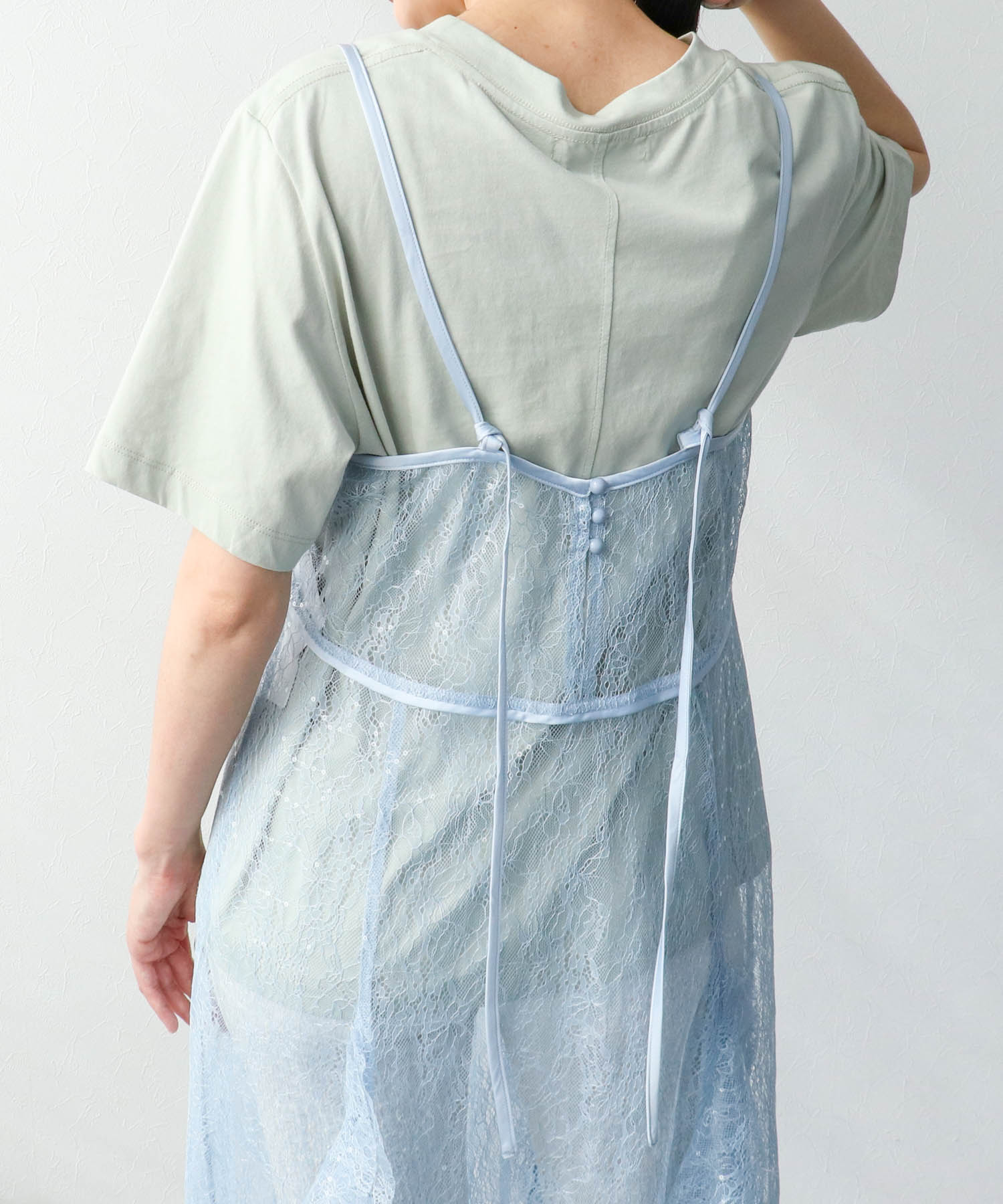 レースキャミワンピース