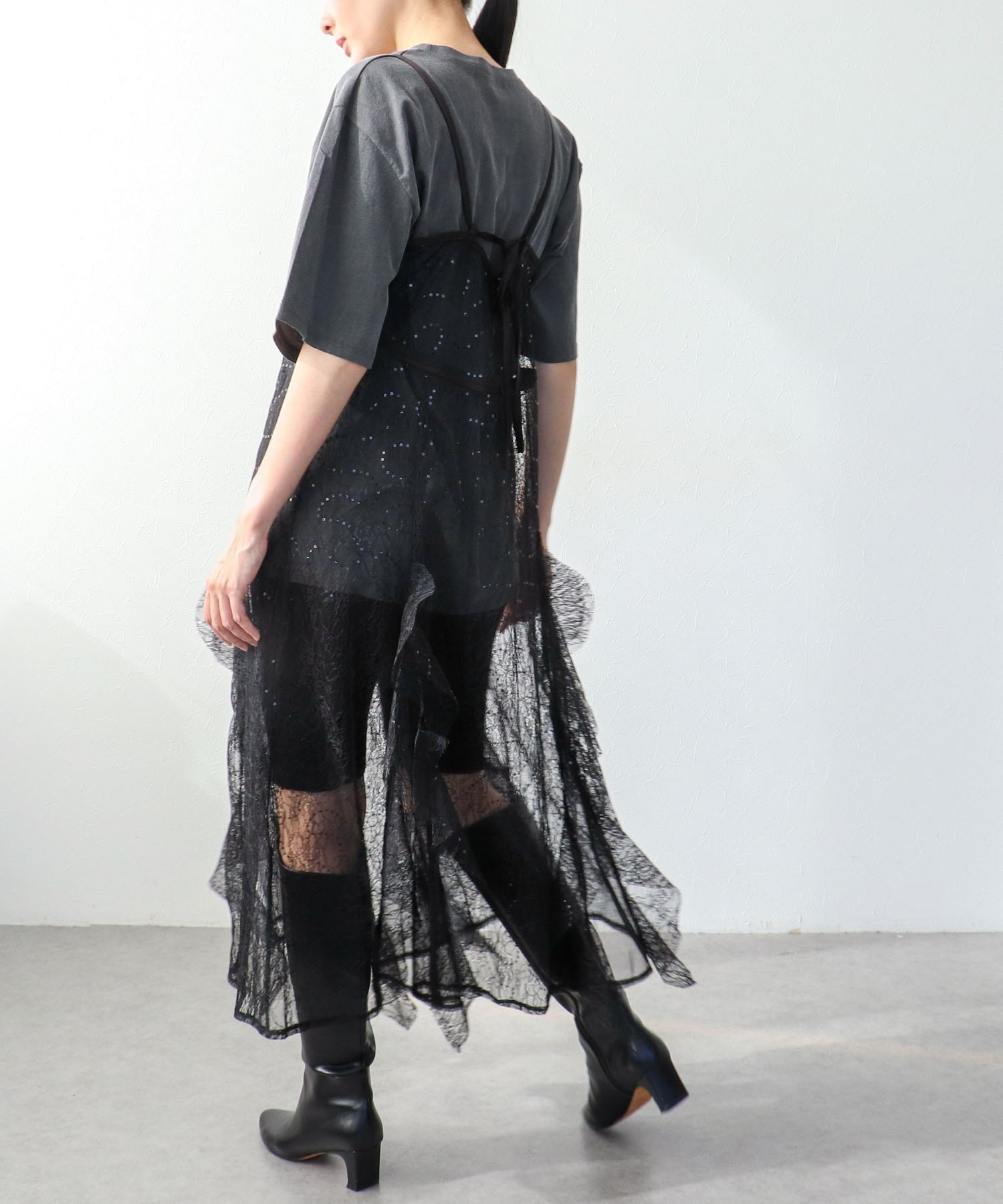 レースキャミワンピース