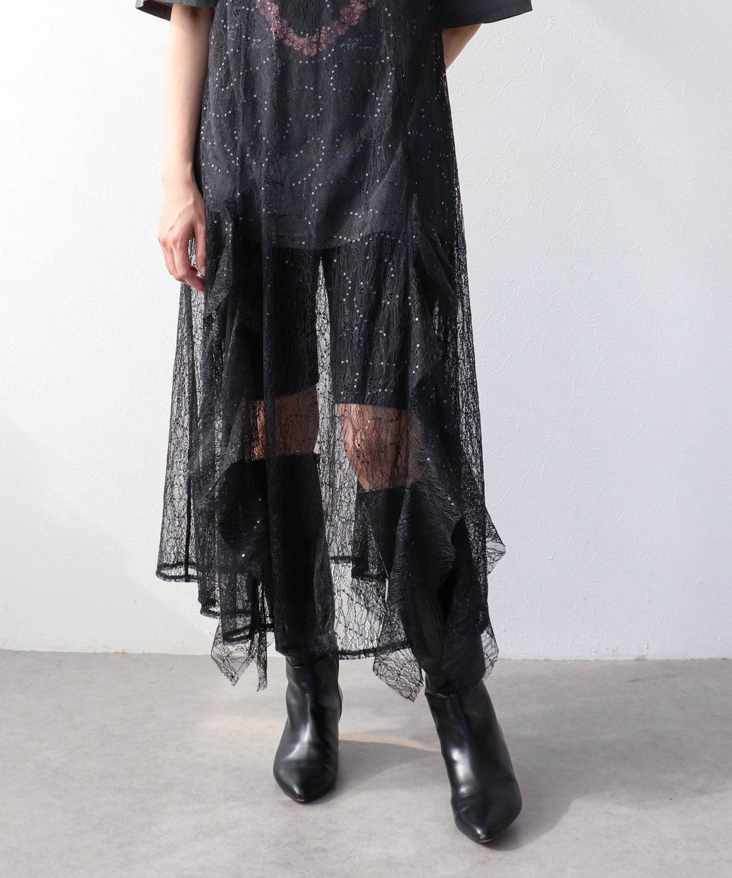 レースキャミワンピース