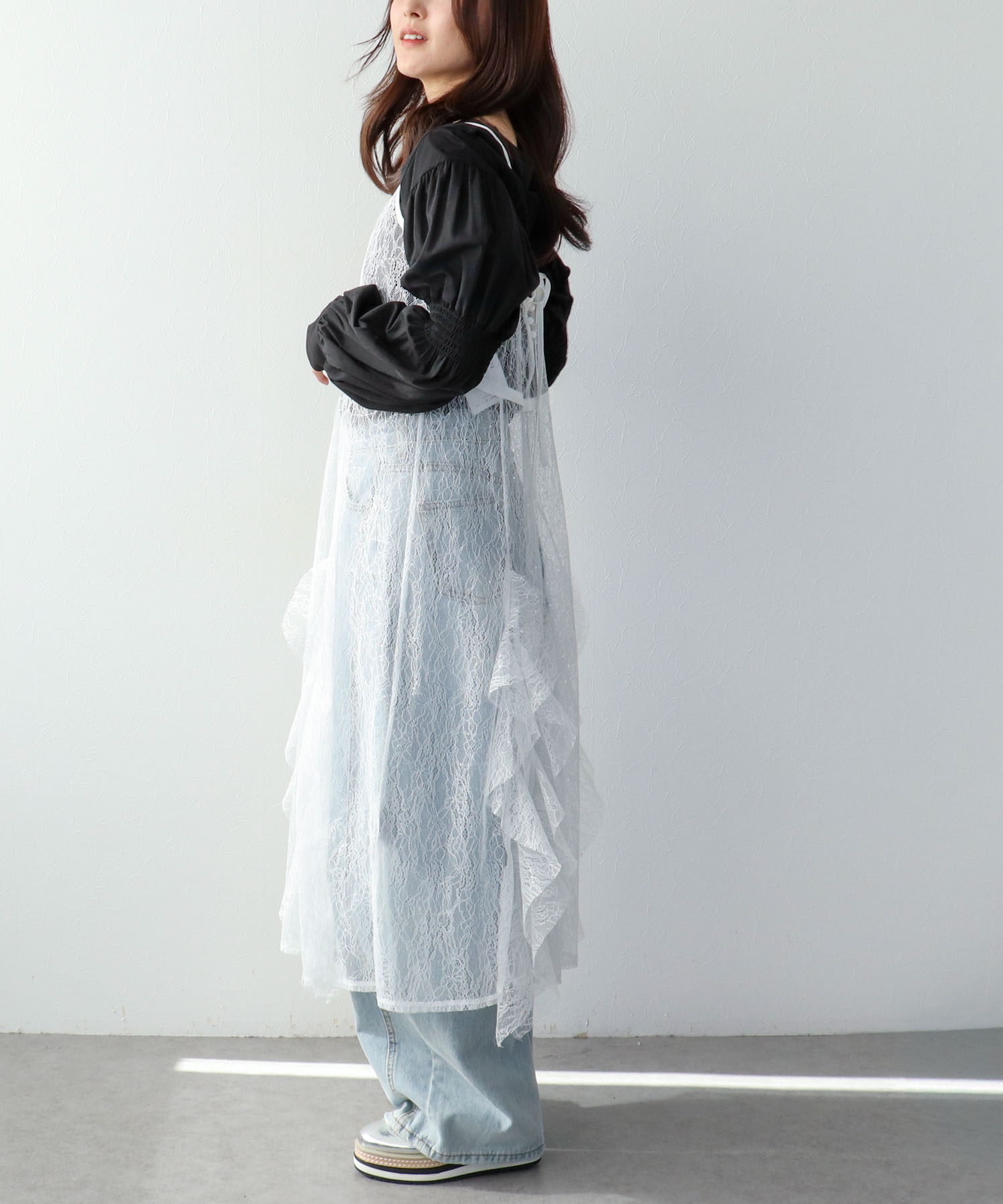 レースキャミワンピース