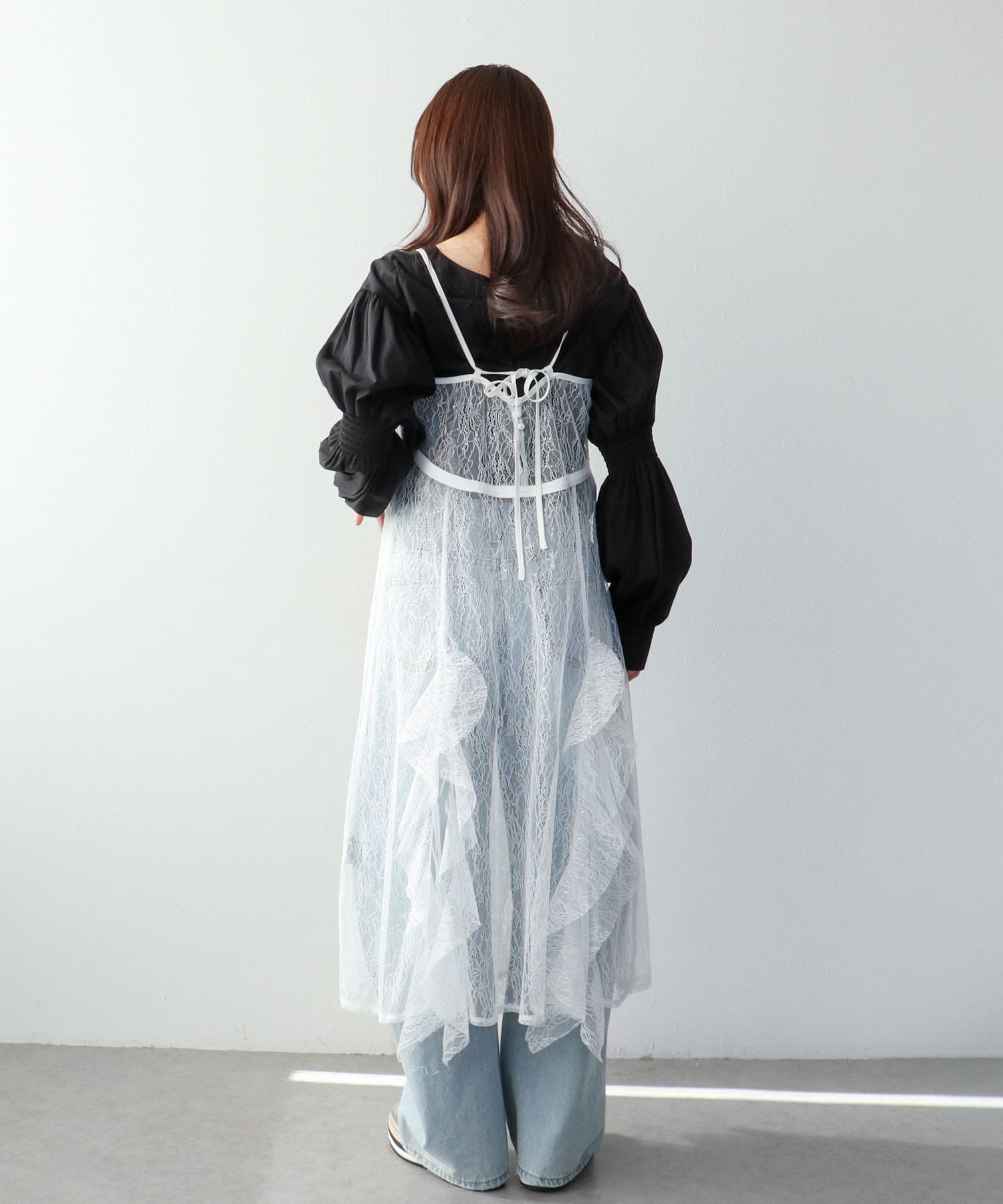 レースキャミワンピース