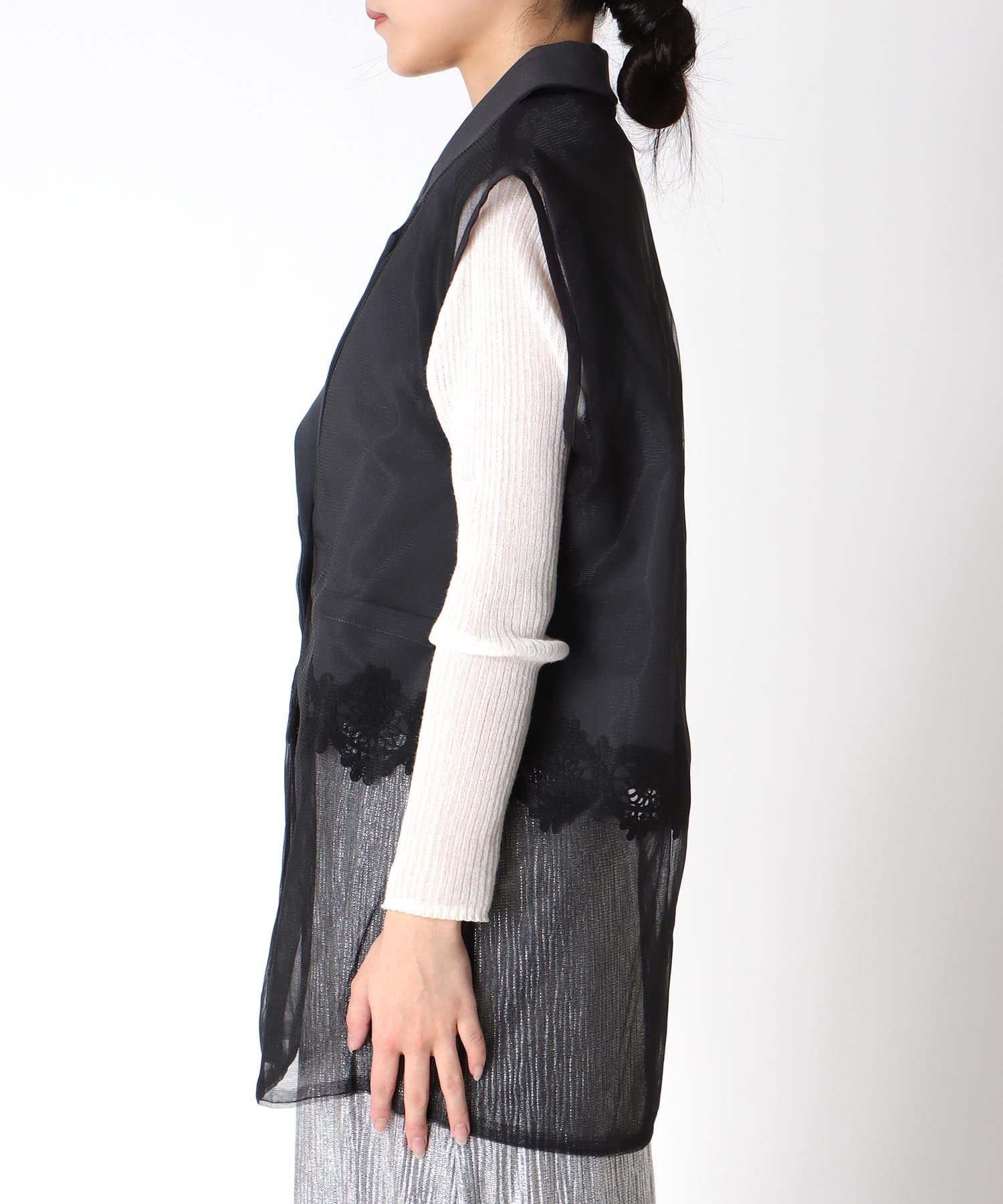 レース切替レイヤードベスト