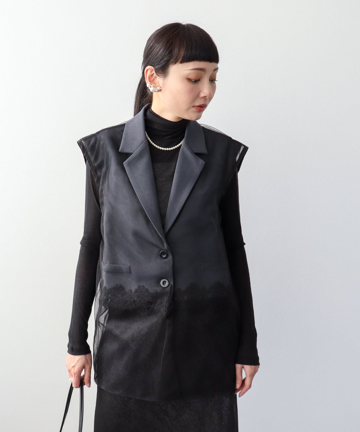 レース切替レイヤードベスト