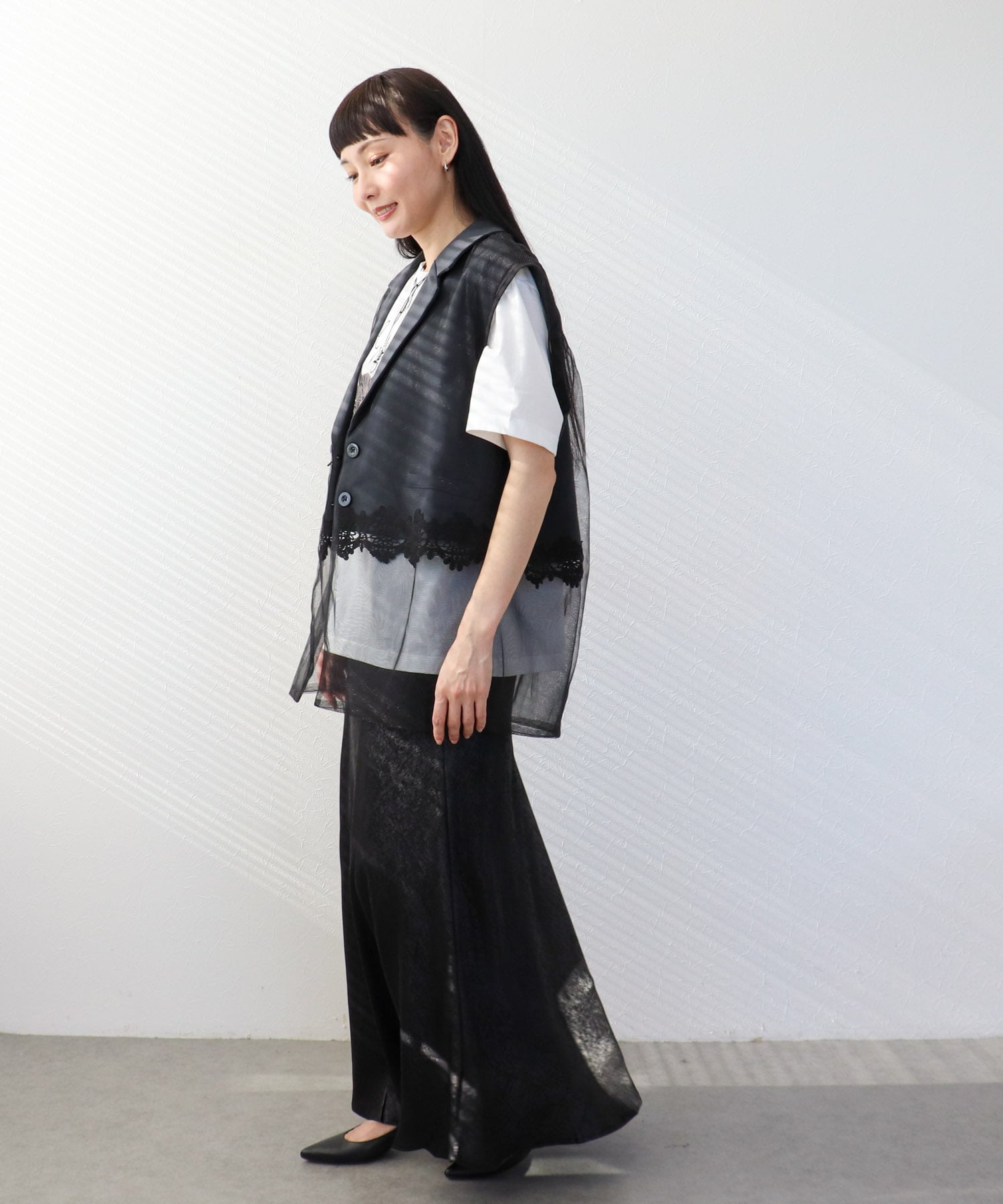 レース切替レイヤードベスト