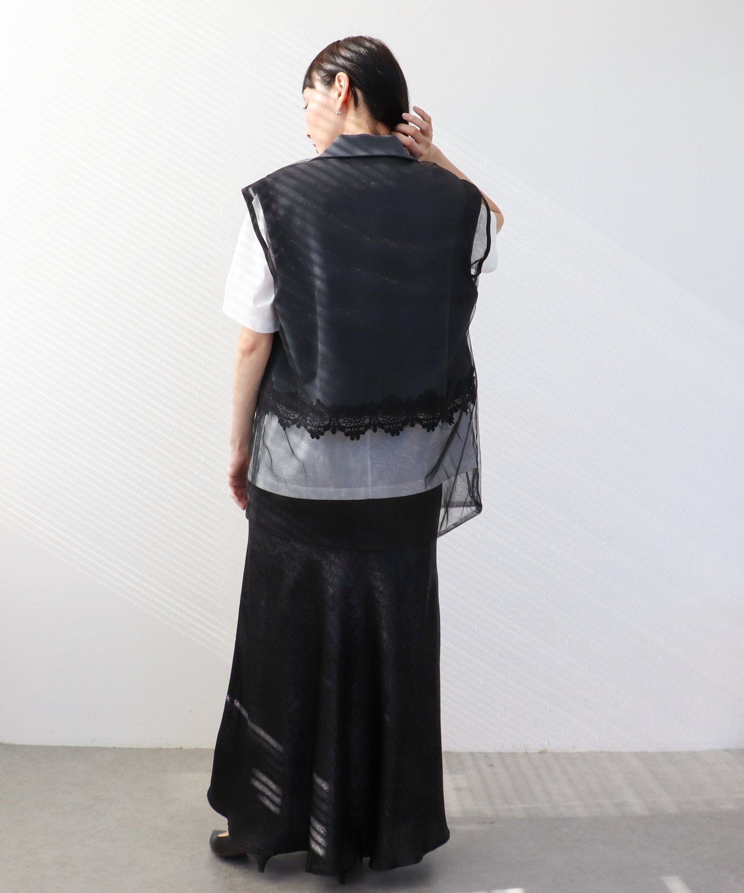 レース切替レイヤードベスト