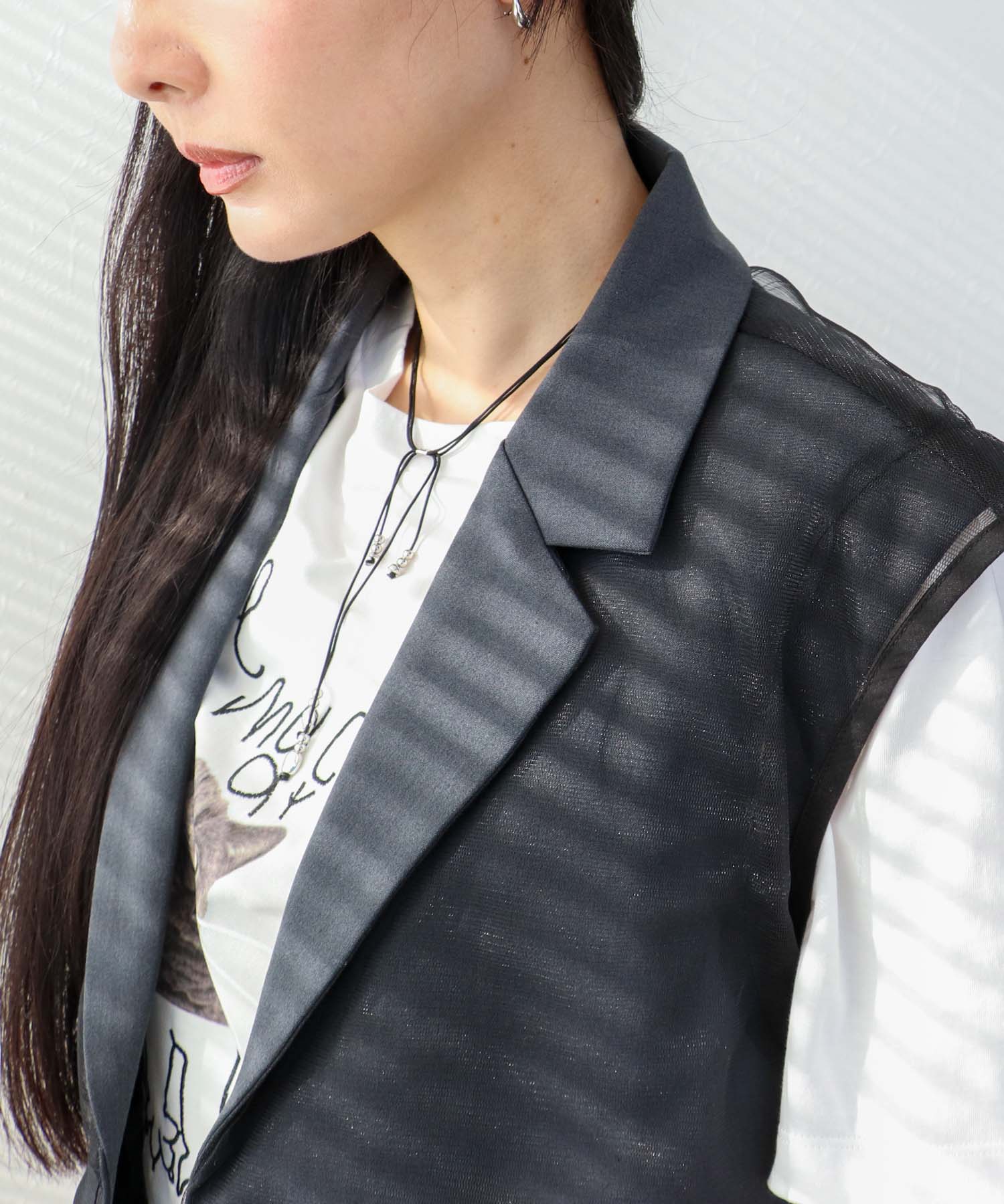 レース切替レイヤードベスト