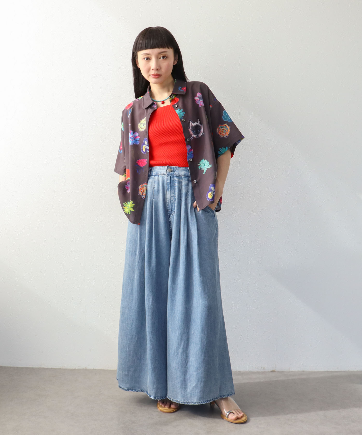 ≪4/16(木)予約開始≫【バラ色の帽子コラボ】プリントシャツ