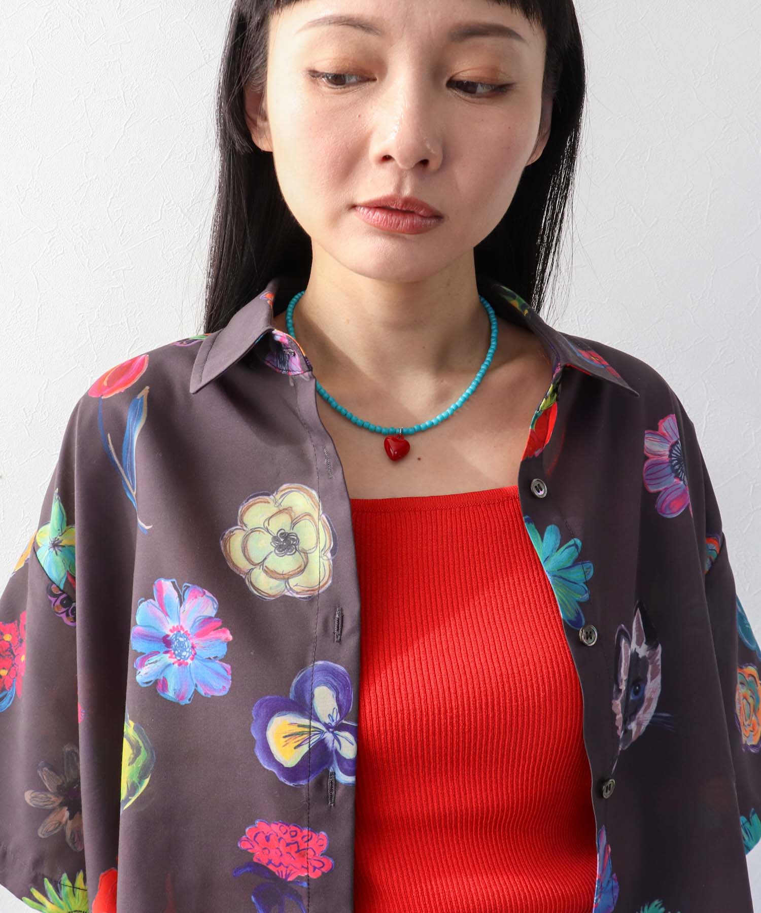 ≪4/16(木)予約開始≫【バラ色の帽子コラボ】プリントシャツ