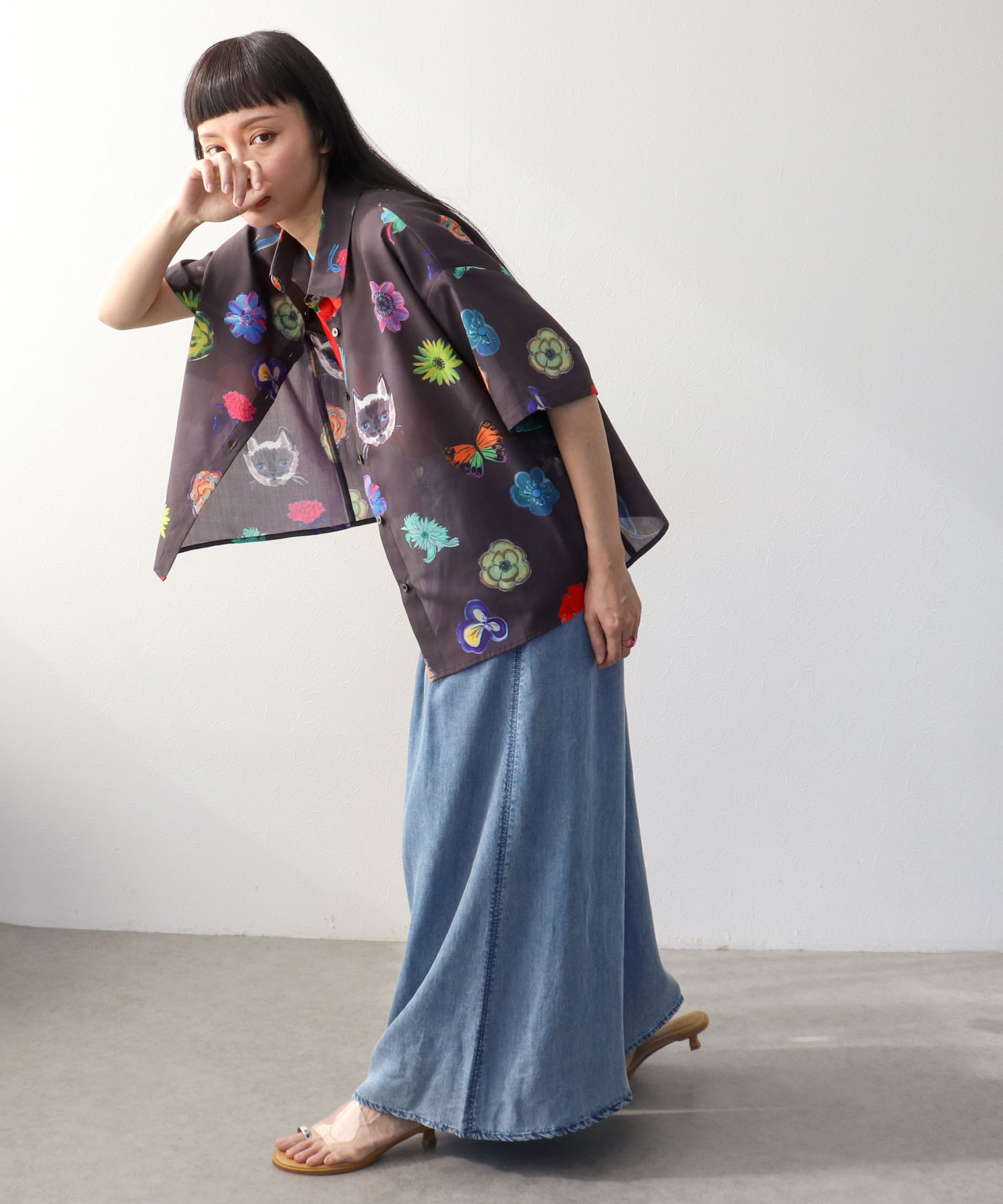 ≪4/16(木)予約開始≫【バラ色の帽子コラボ】プリントシャツ