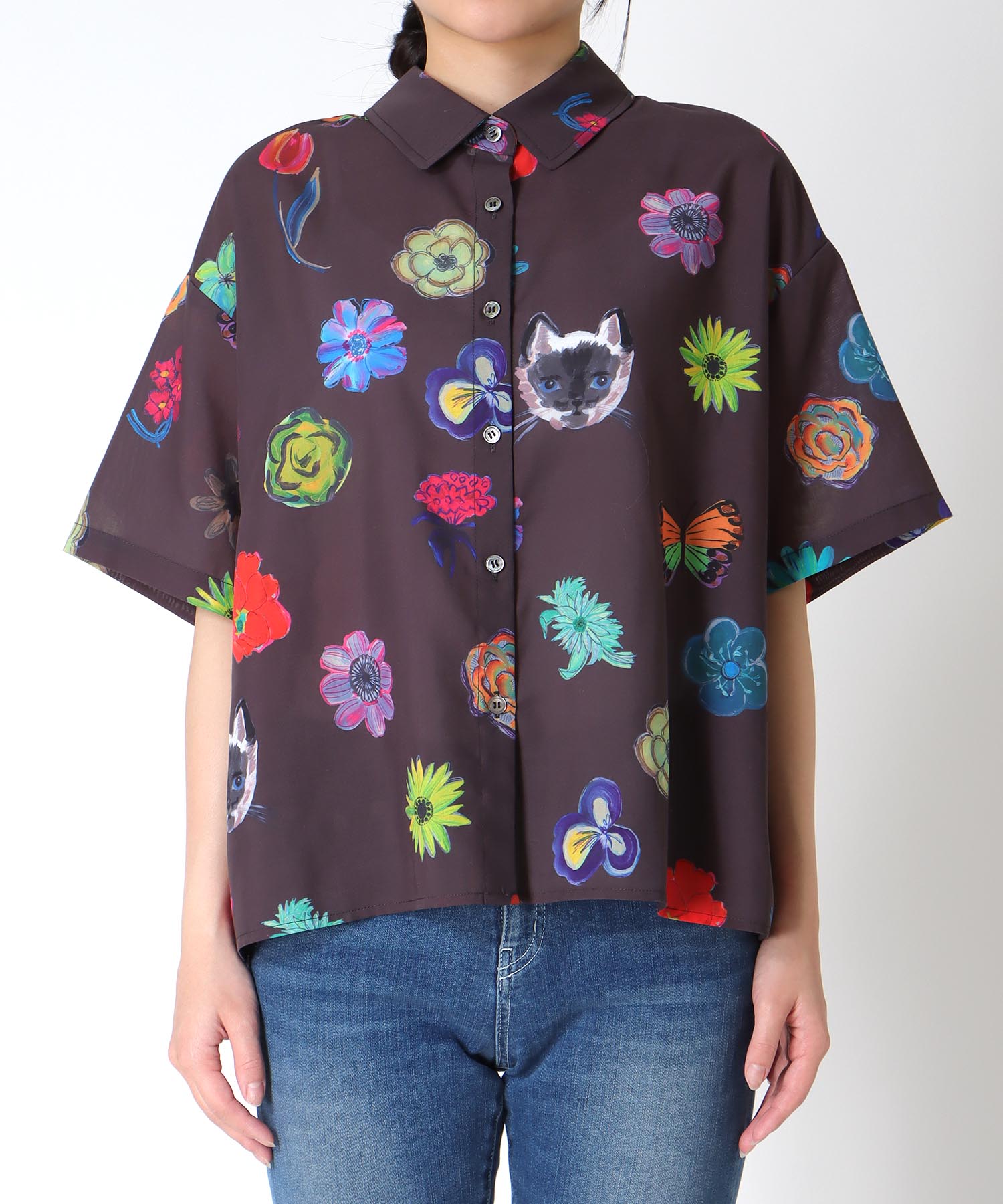 ≪4/16(木)予約開始≫【バラ色の帽子コラボ】プリントシャツ