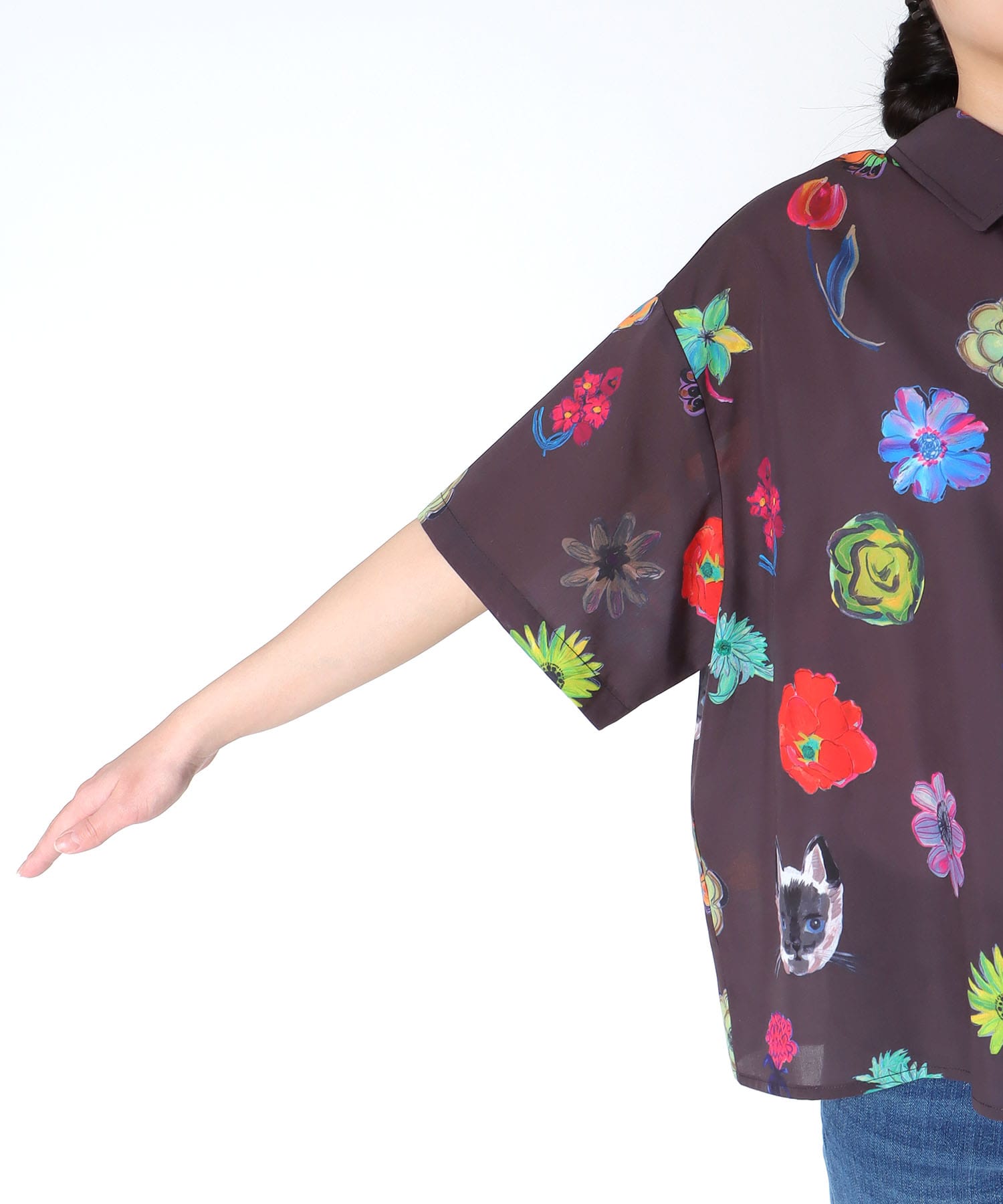 ≪4/16(木)予約開始≫【バラ色の帽子コラボ】プリントシャツ