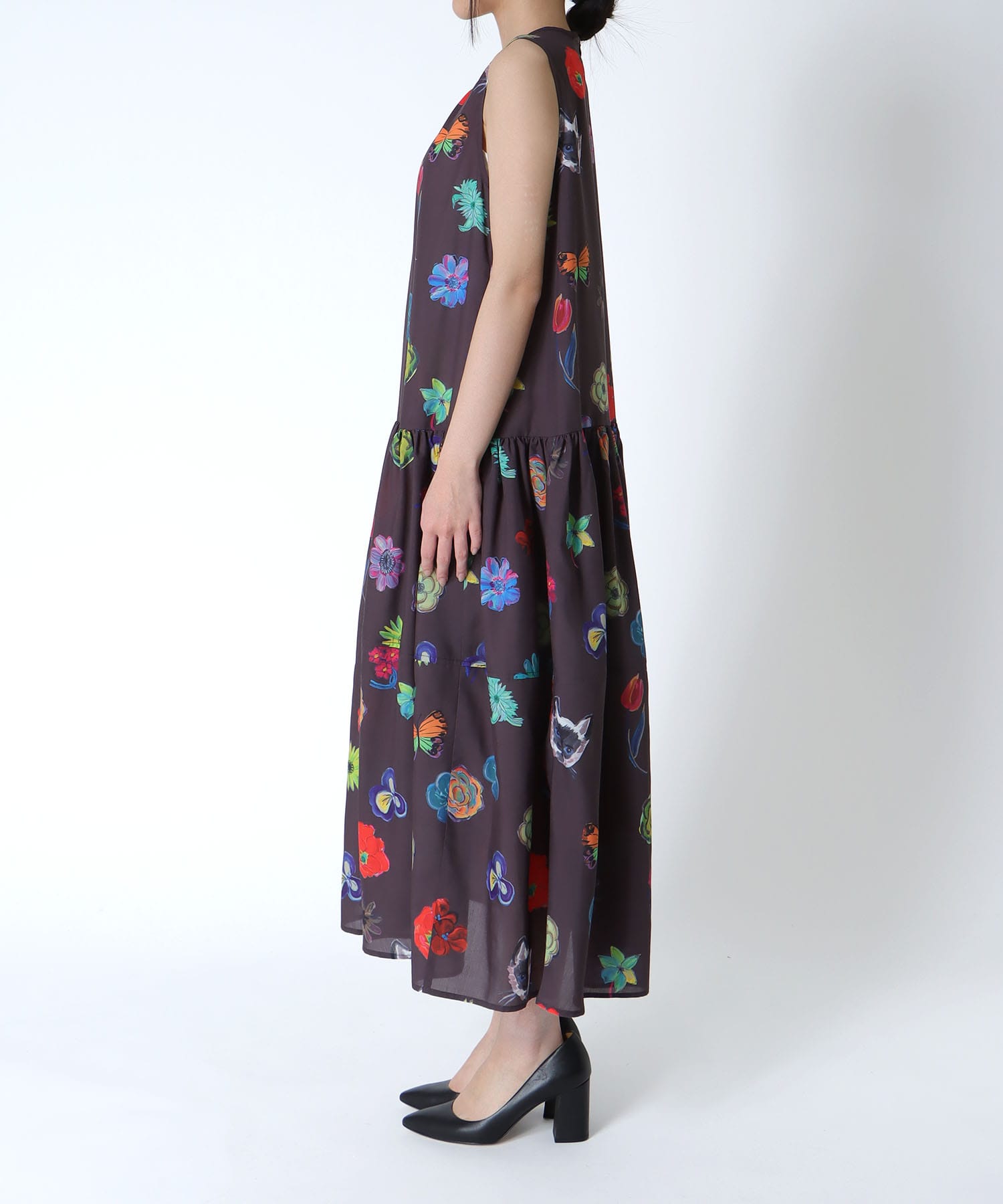 ≪4/16(木)予約開始≫【バラ色の帽子コラボ】プリントワンピース