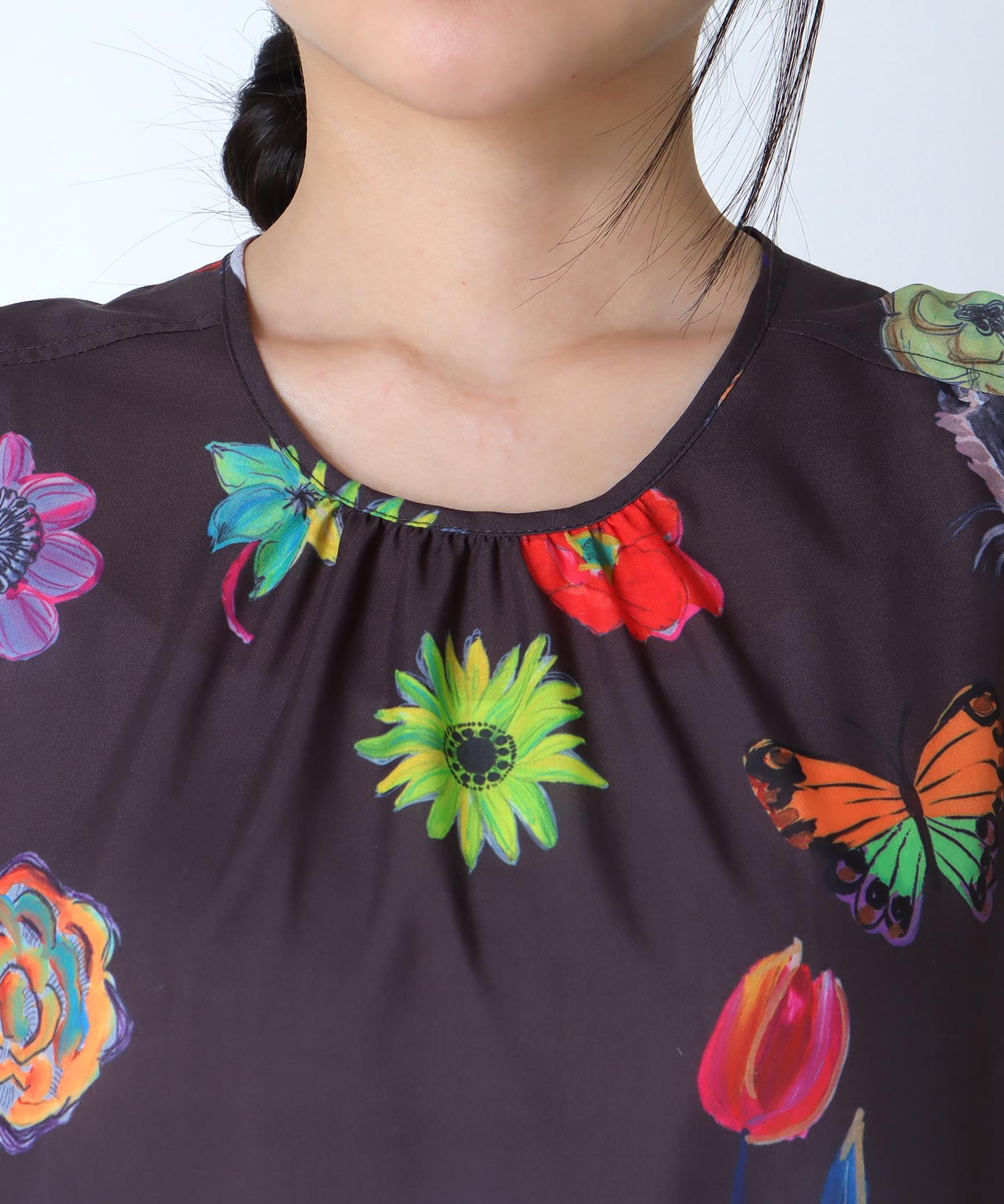 ≪4/16(木)予約開始≫【バラ色の帽子コラボ】プリントワンピース