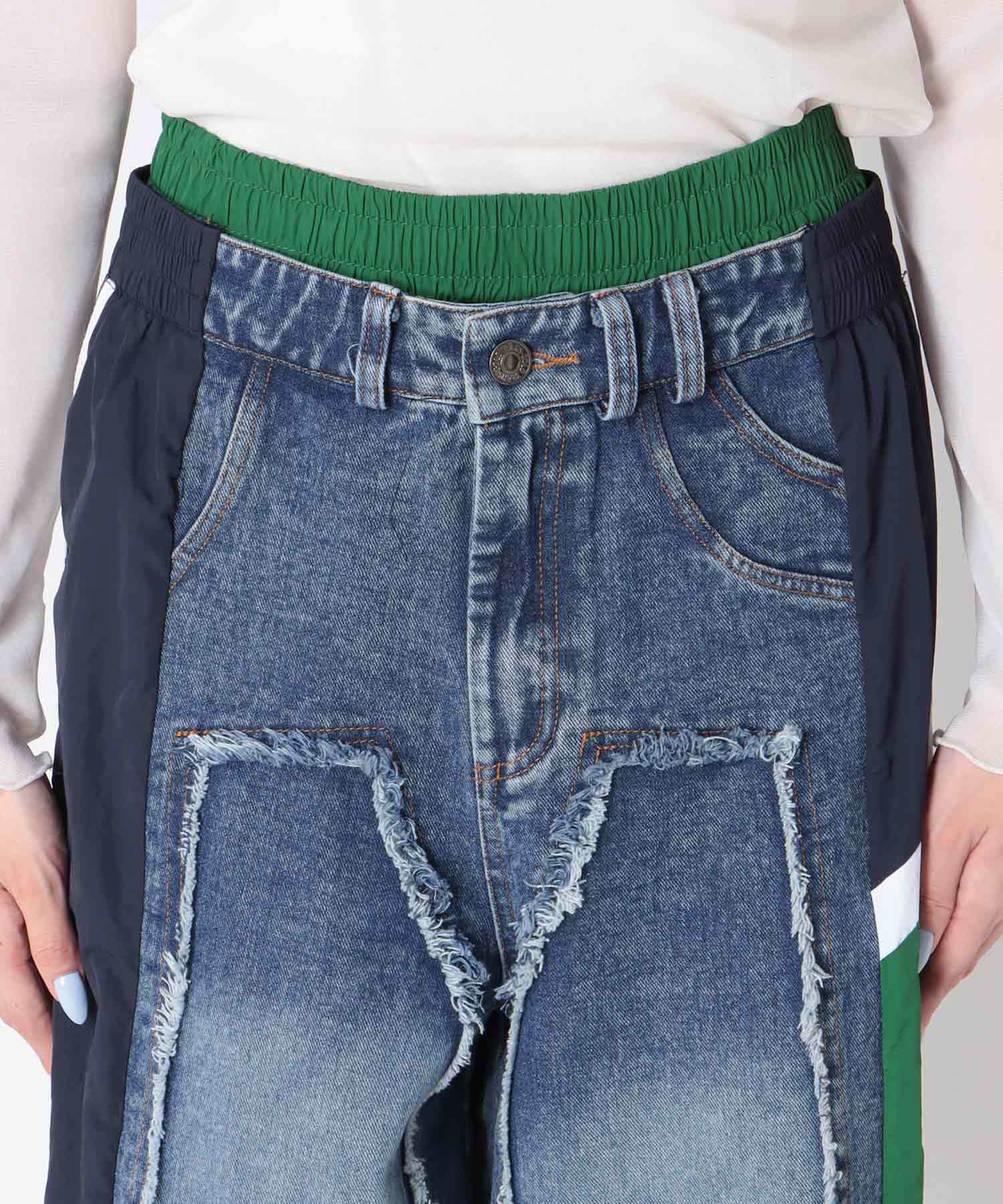 サイドスイッチデニムパンツ